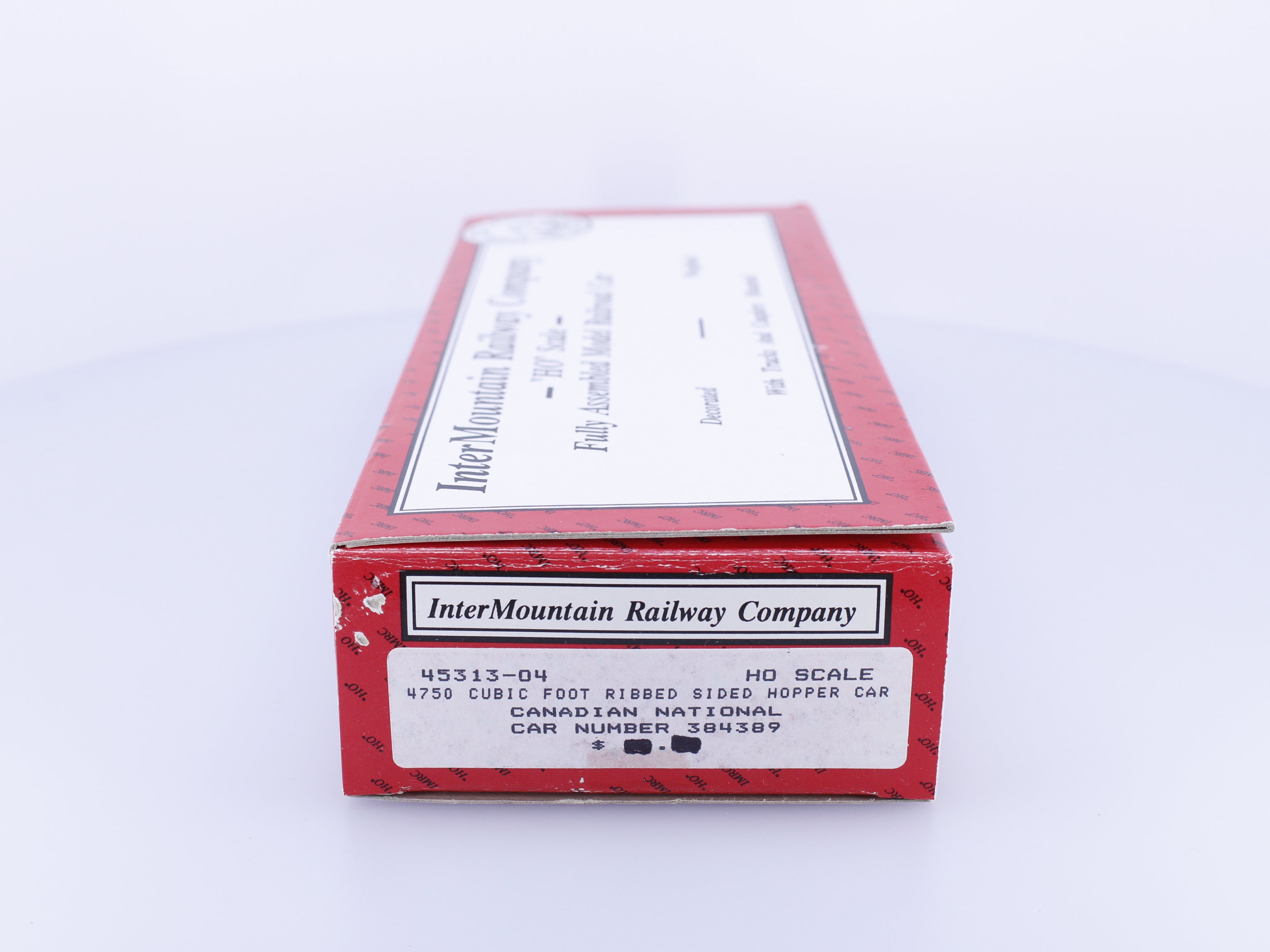 InterMountain 45313-04 HO 4750 cu.ft Ribbed Sided 3 Bay Hopper Canadian National (CN) 384389