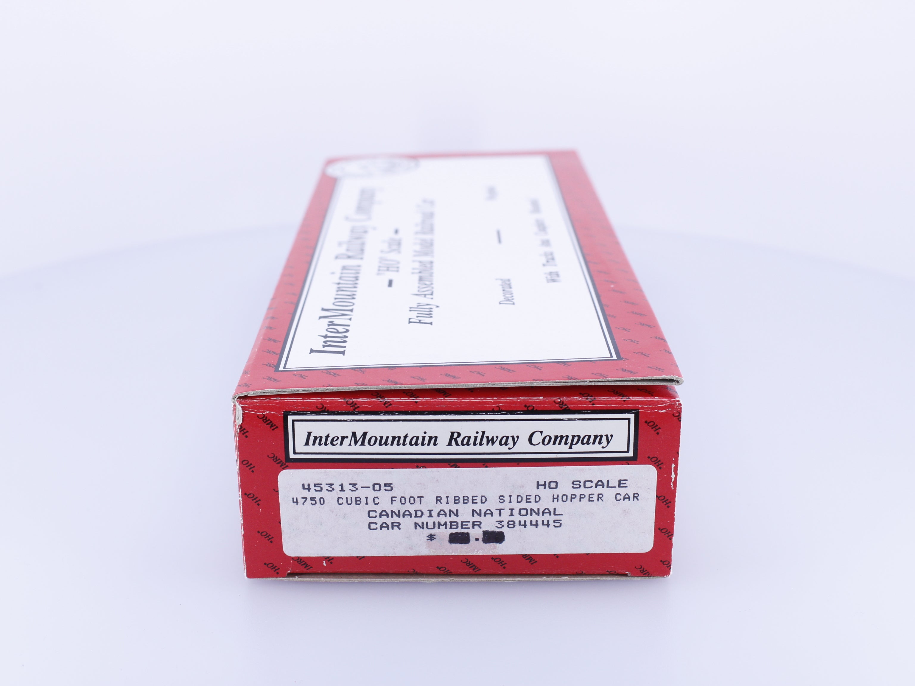 InterMountain 45313-05 HO 4750 cu.ft Ribbed Sided 3 Bay Hopper Canadian National (CN) 384445