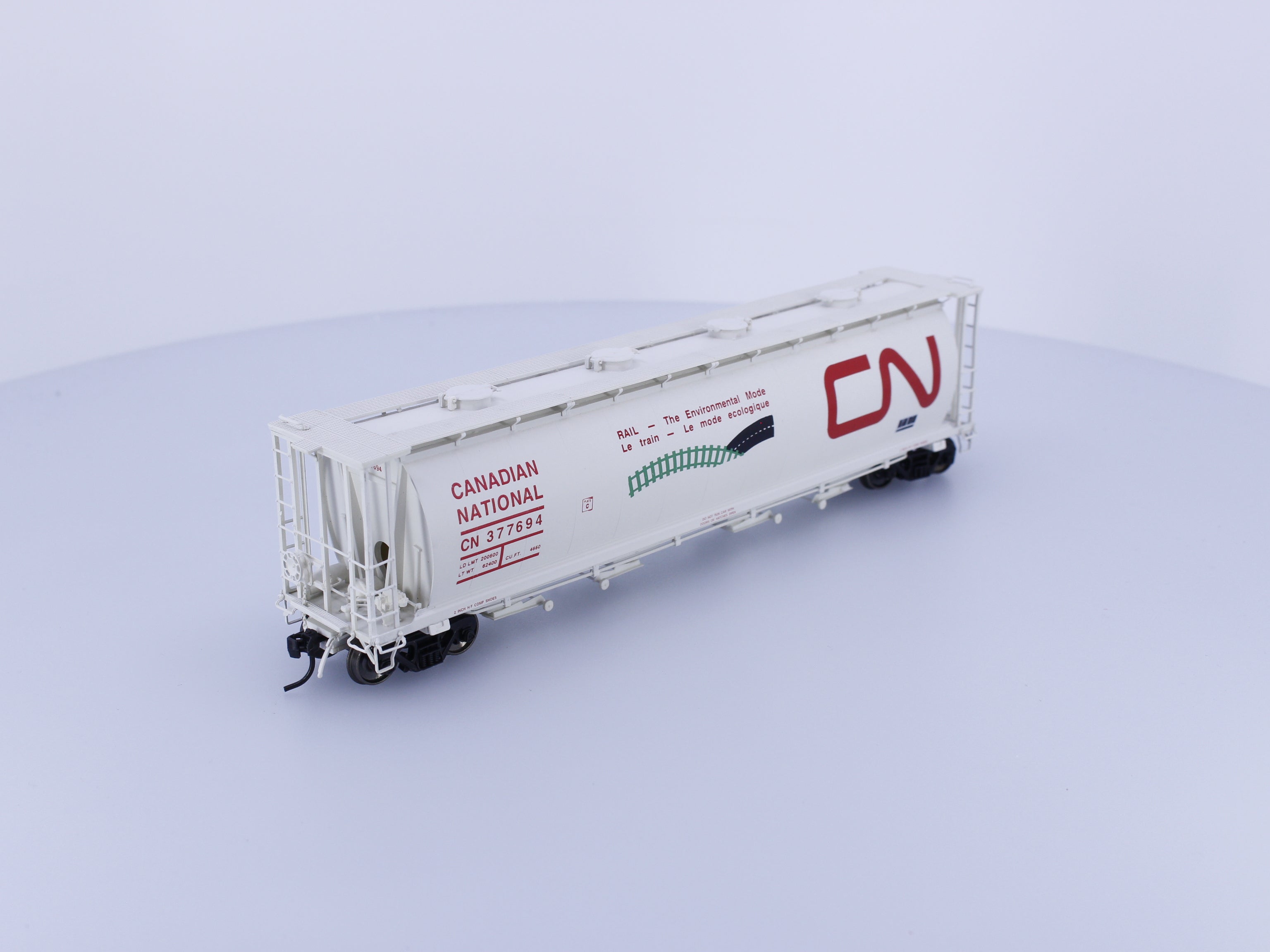 InterMountain 45202-03 HO Cylindrical Covered Hopper Environmental Mode Canadian National (CN) 377694