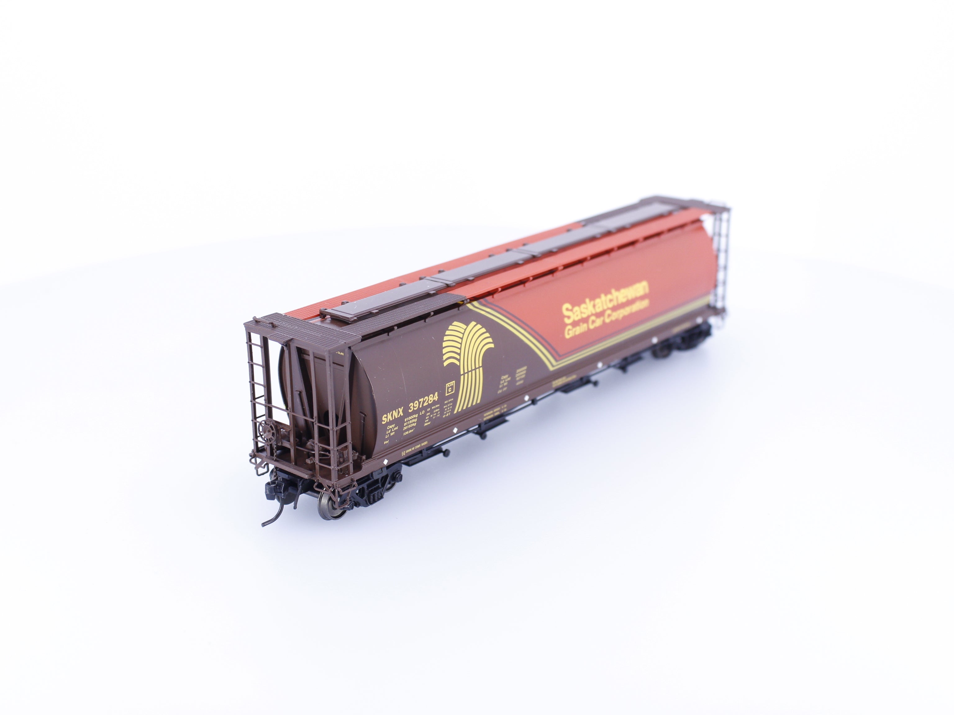 InterMountain 45121-04 HO Cylindrical Grain Hopper Saskatchewan Saskatchewan Railcar Corporation (SKNX) 397284