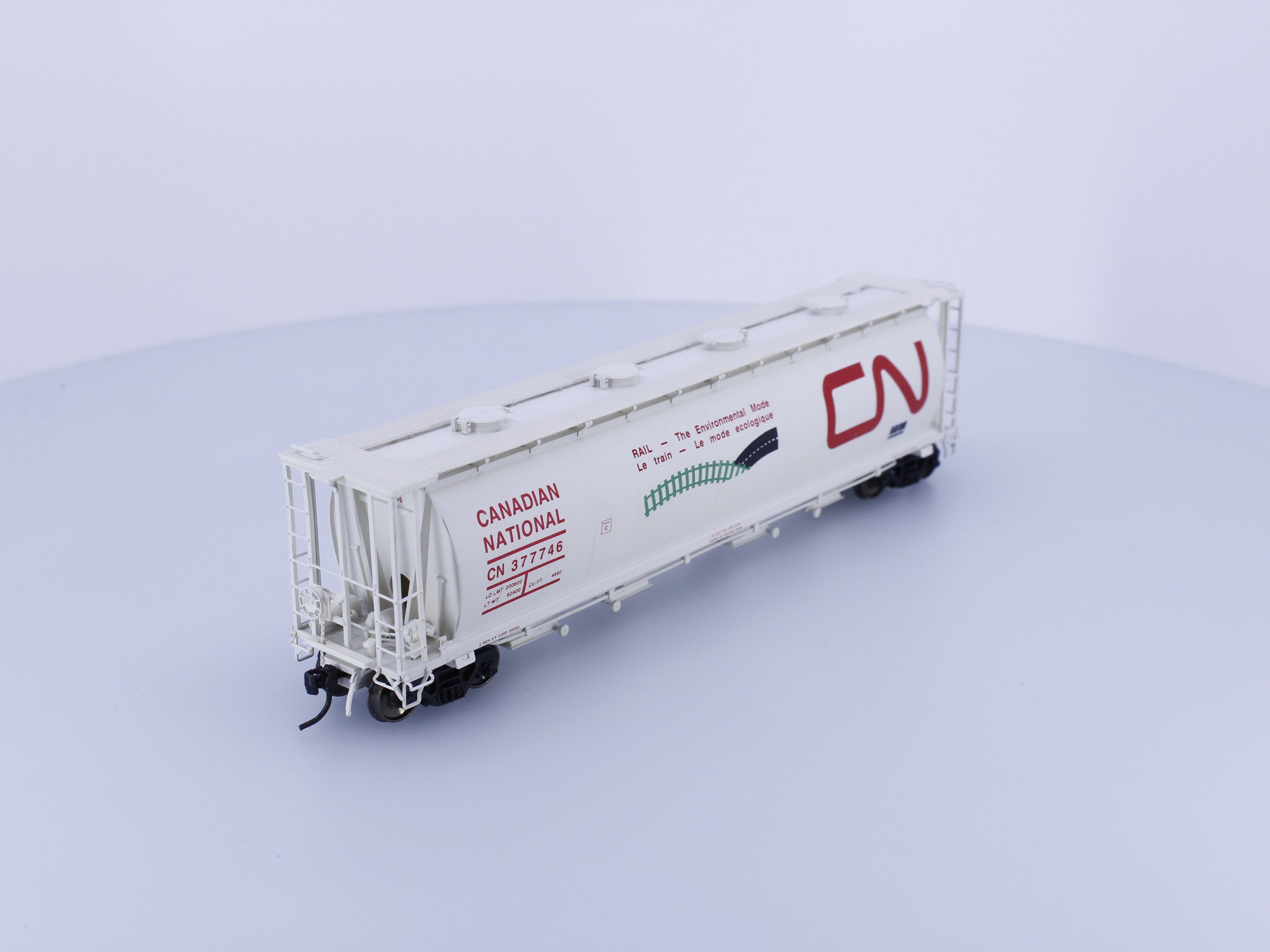 InterMountain 45202-04 HO Cylindrical Covered Hopper Environmental Mode Canadian National (CN) 377746