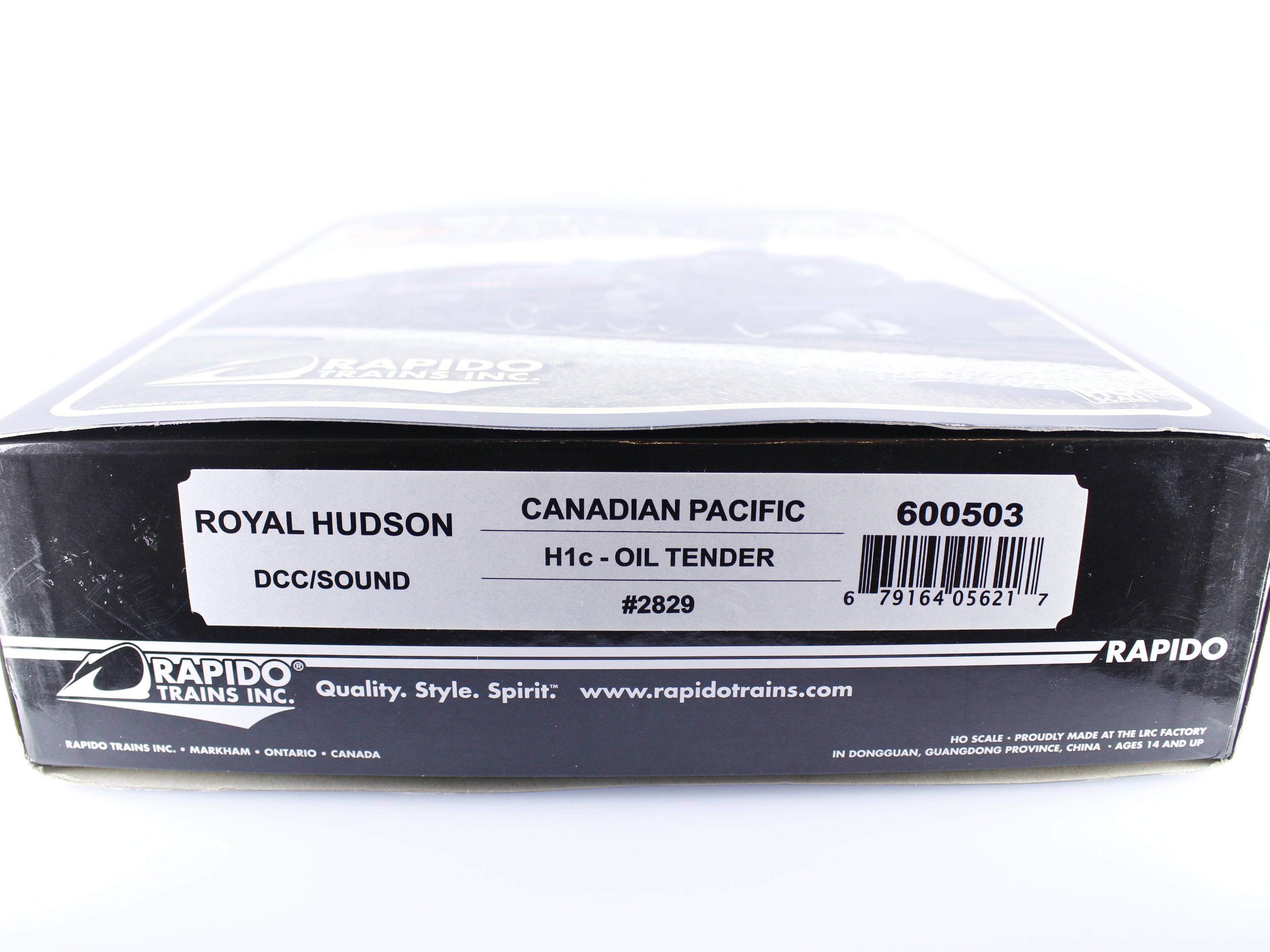 Rapido 600503 HO Royal Hudson H1c Oil Tender Steam Loco Un-Run Like New Rare Canadian Pacific (CP) 2829 DCC & Sound