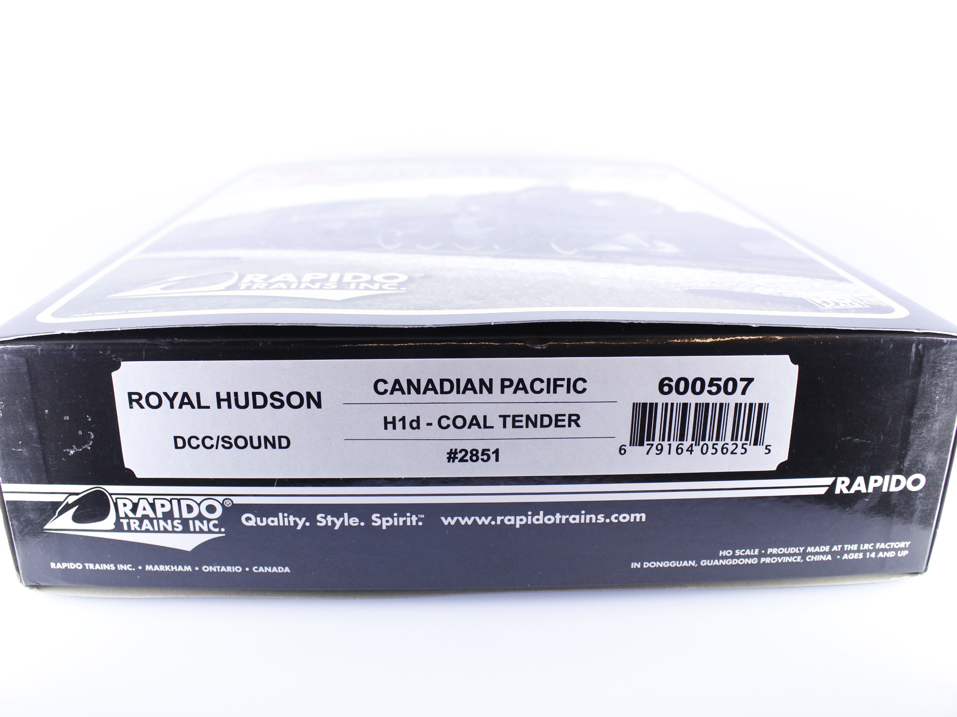 Rapido 600507 HO Royal Hudson H1d Coal Tender Steam Loco Un-Run Like New Rare Canadian Pacific (CP) 2851 DCC & Sound
