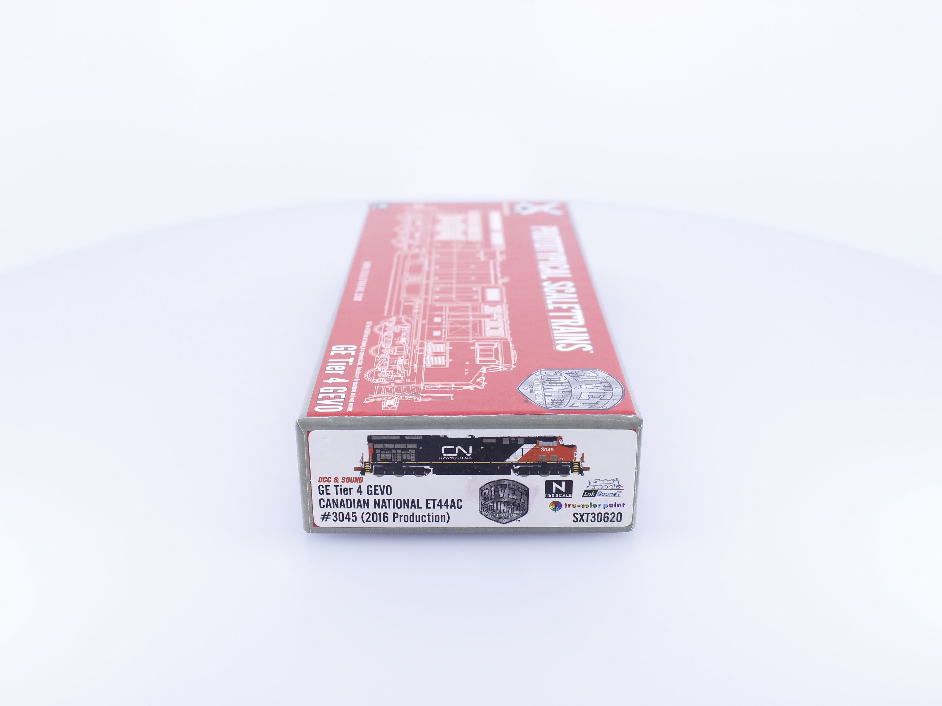 ScaleTrains SXT30620 N GE Tier 4 GEVO ET44AC (2016 Production) Canadian National (CN) 3045 DCC & Sound