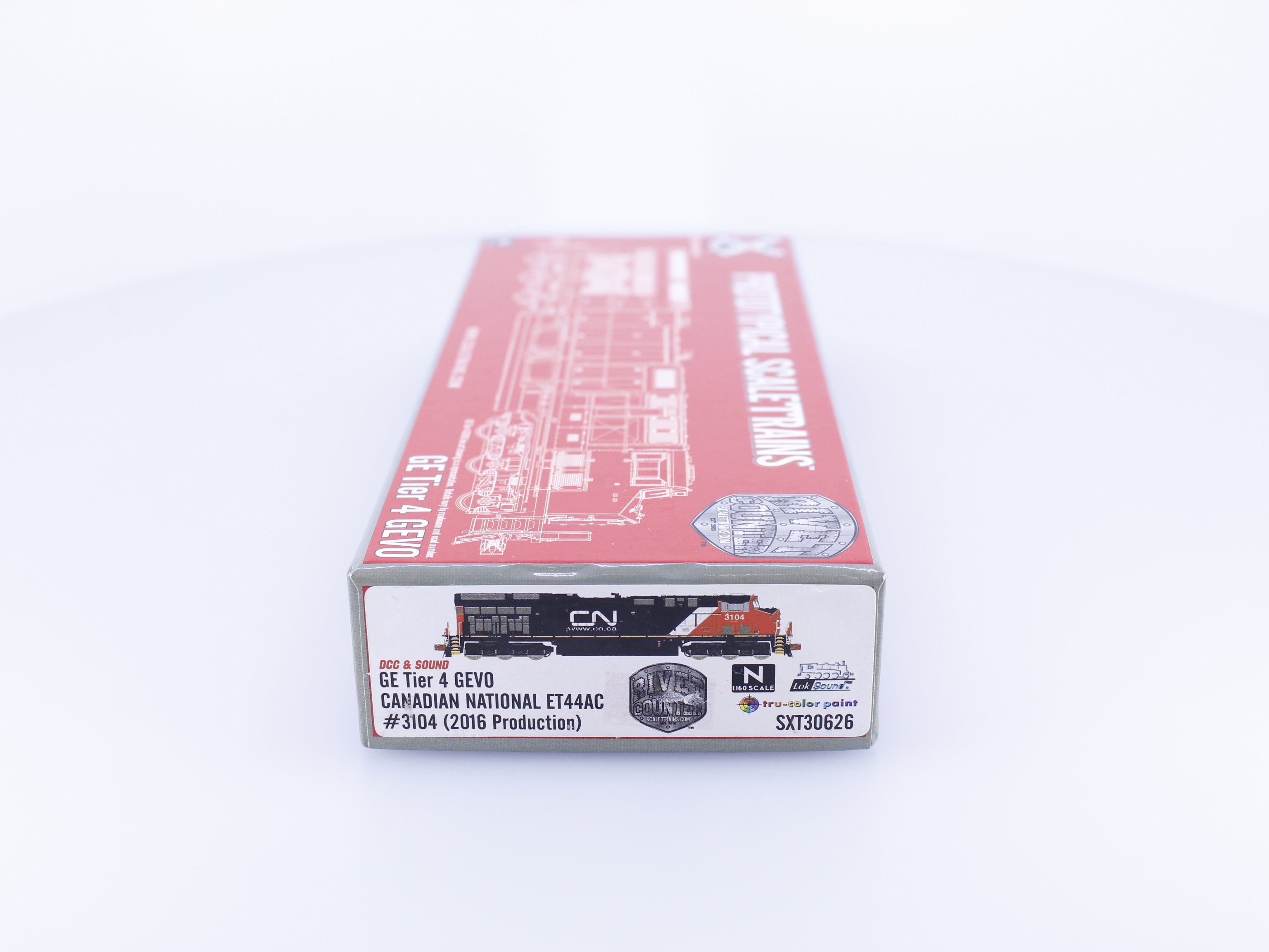 ScaleTrains SXT30626 N GE Tier 4 GEVO ET44AC (2016 Production) Canadian National (CN) 3104 DCC & Sound