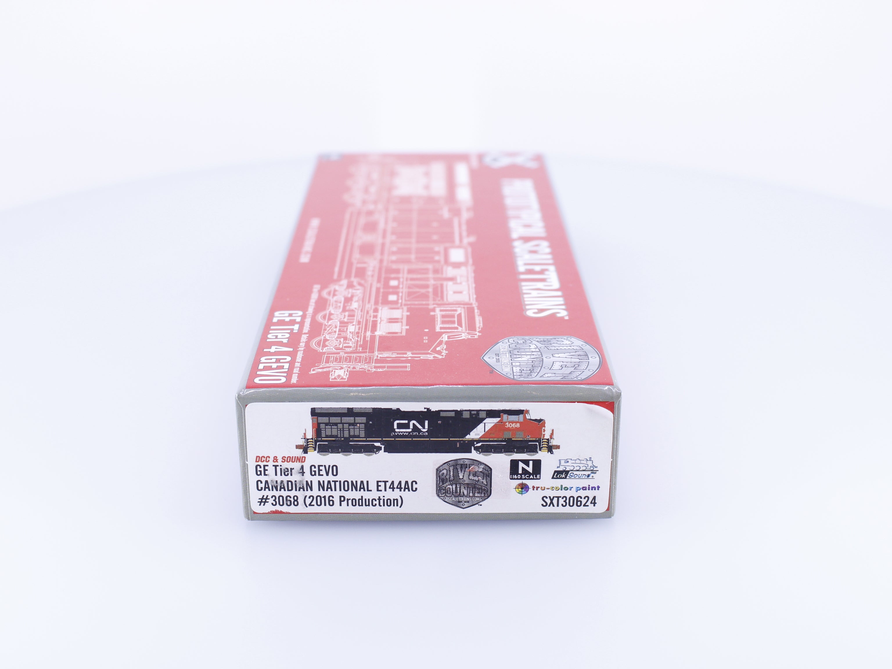 ScaleTrains SXT30624 N GE Tier 4 GEVO ET44AC (2016 Production) Canadian National (CN) 3068 DCC & Sound