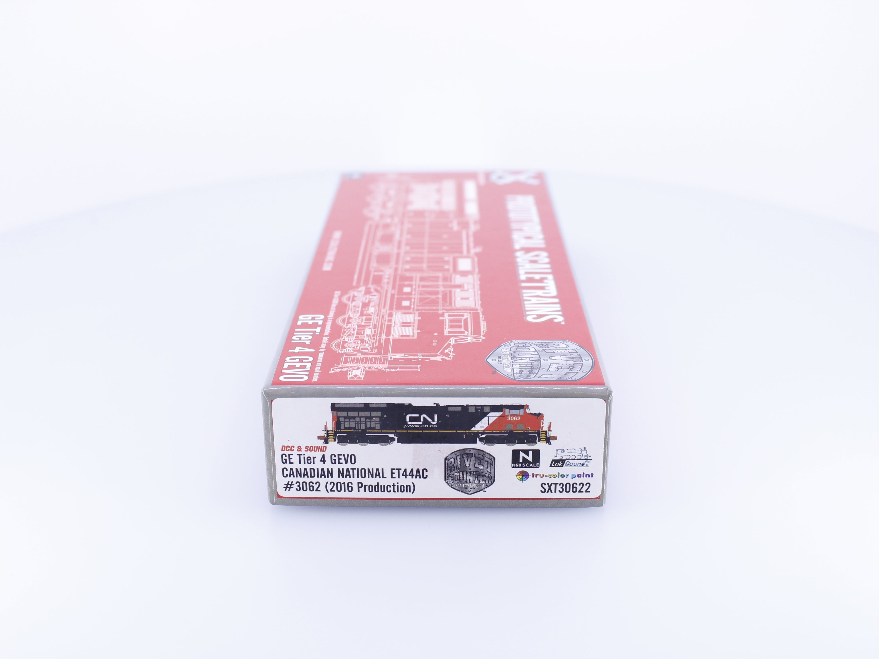 ScaleTrains SXT30622 N GE Tier 4 GEVO ET44AC (2016 Production) Canadian National (CN) 3062 DCC & Sound