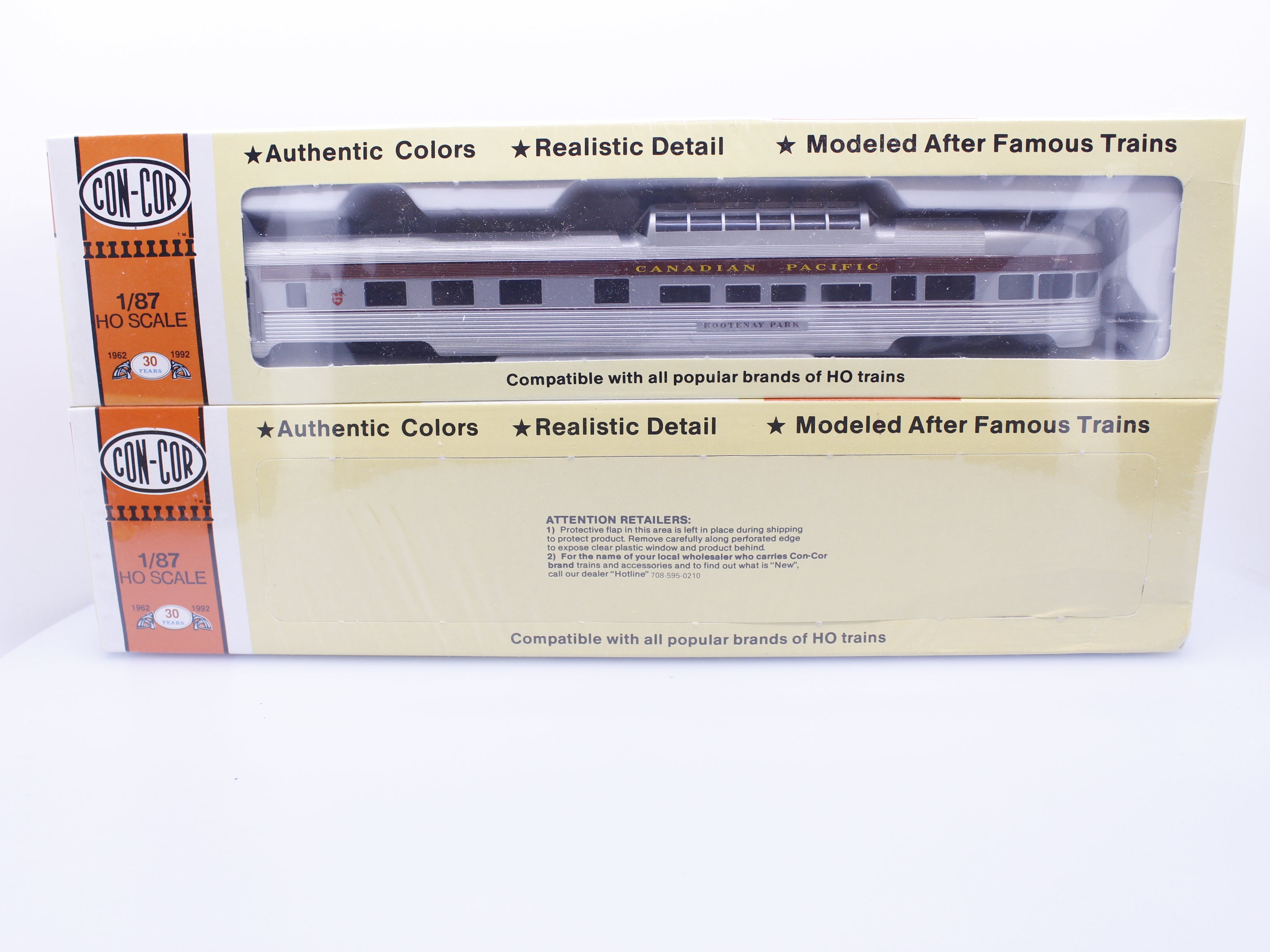Con Cor CP85FTCORR HO 2 x 4 Packs of Corrugated Sides Passenger Sets. Set A and B Canadian Pacific (CP)