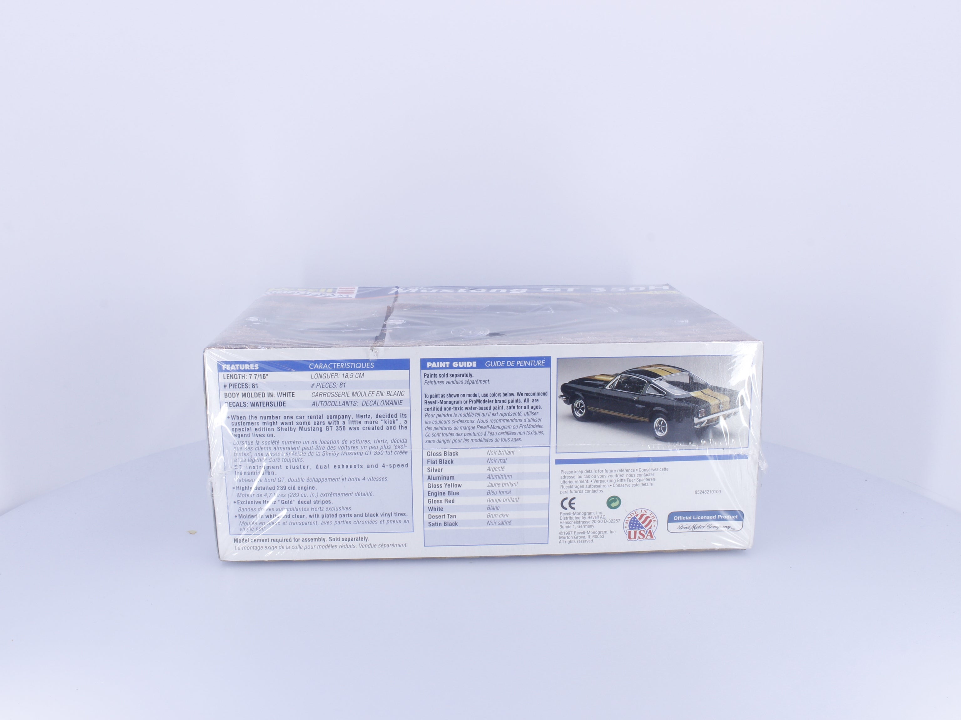 Revell 85-2482 G Shelby Mustang GT350H Plastic Model Kit 1/25
