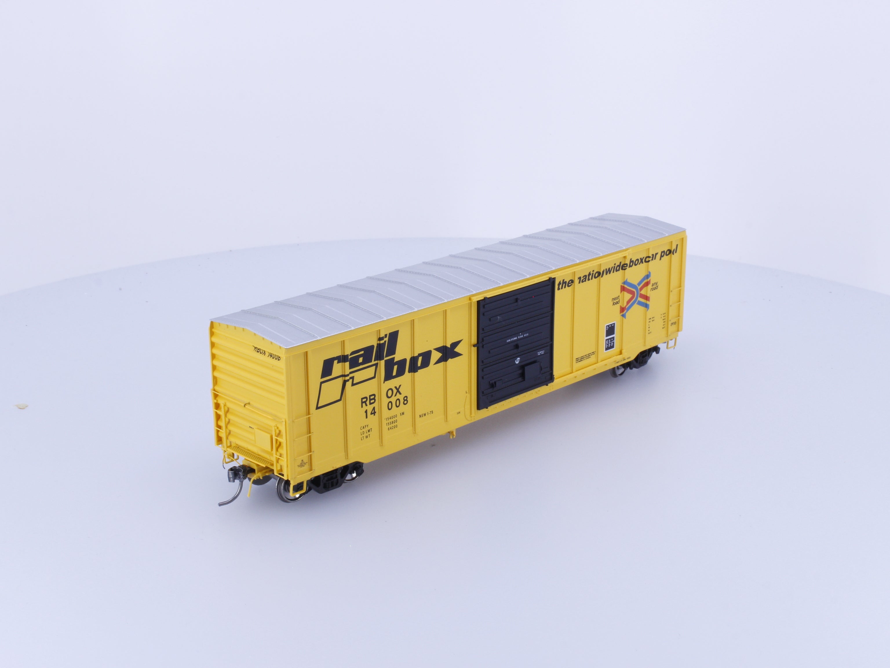 North American Railcar Corporation 11-33002001-02 HO PS 5077 cu.ft 50ft Boxcar Railbox (RBOX) 14008