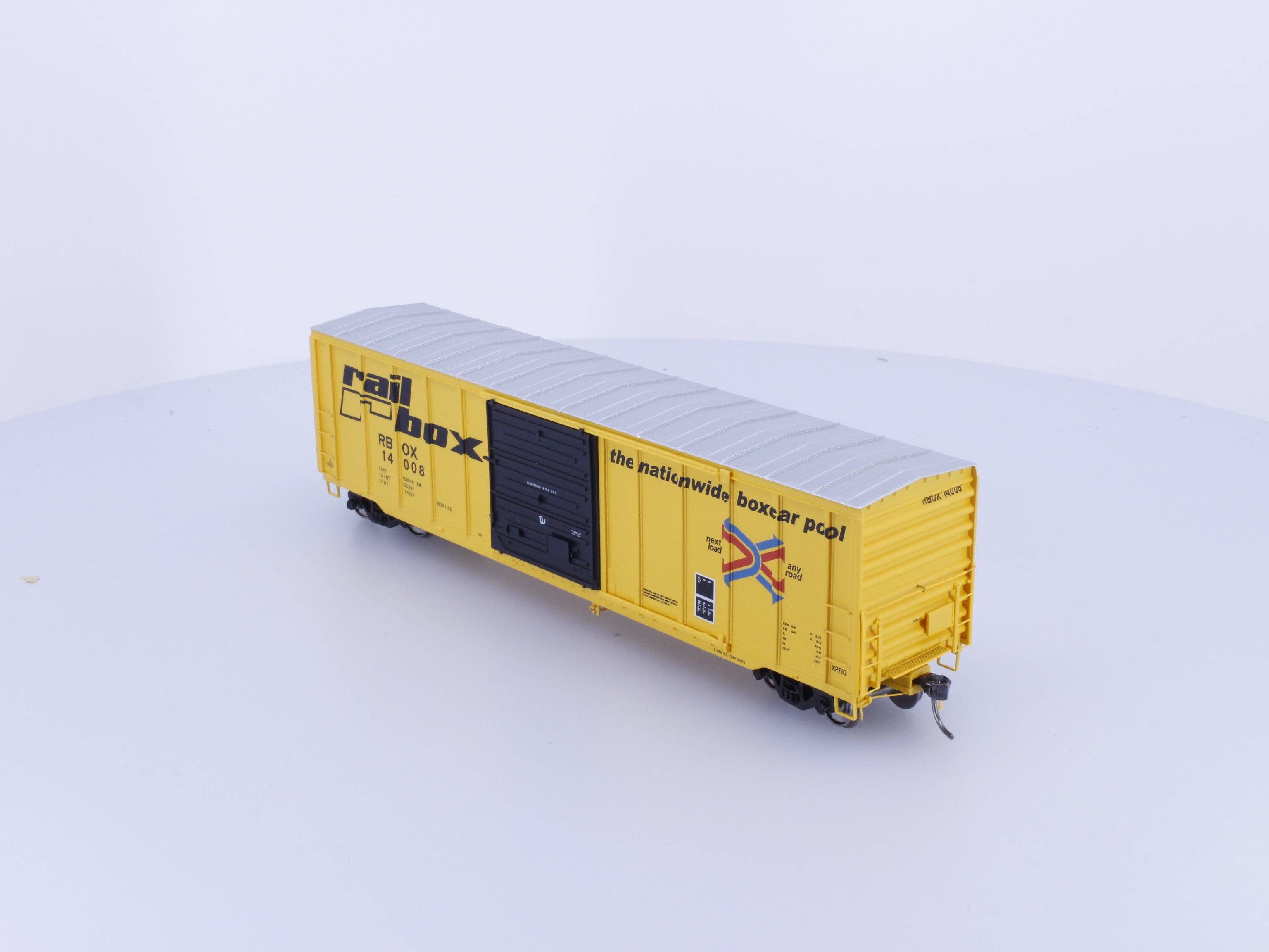 North American Railcar Corporation 11-33002001-02 HO PS 5077 cu.ft 50ft Boxcar Railbox (RBOX) 14008