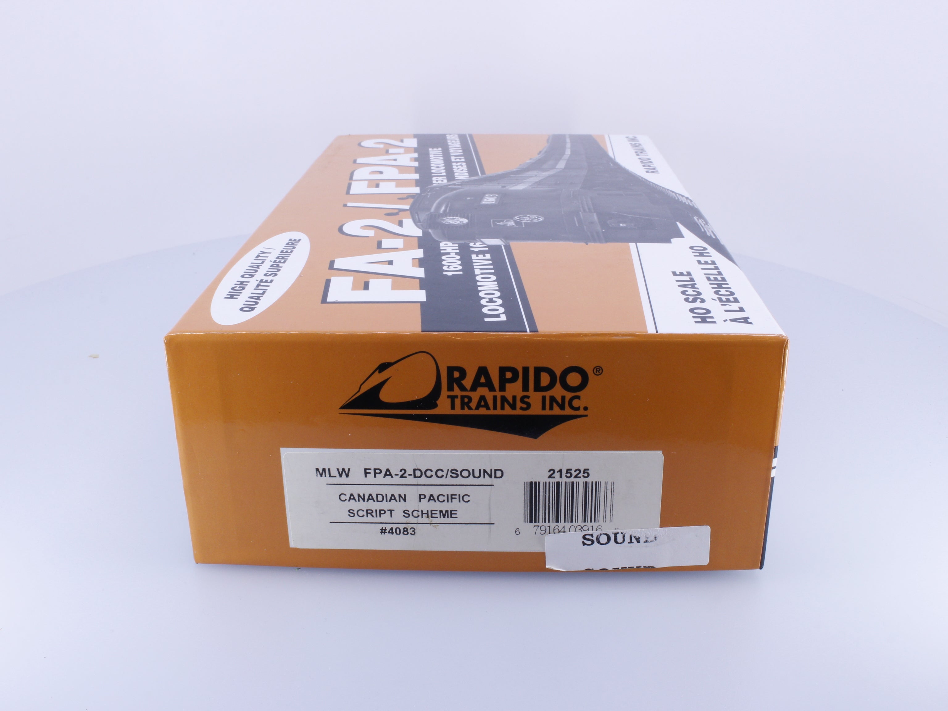 Rapido 21525 HO MLW FPA-2 Diesel Locomotive Script Scheme Canadian Pacific (CP) 4083 DCC & Sound