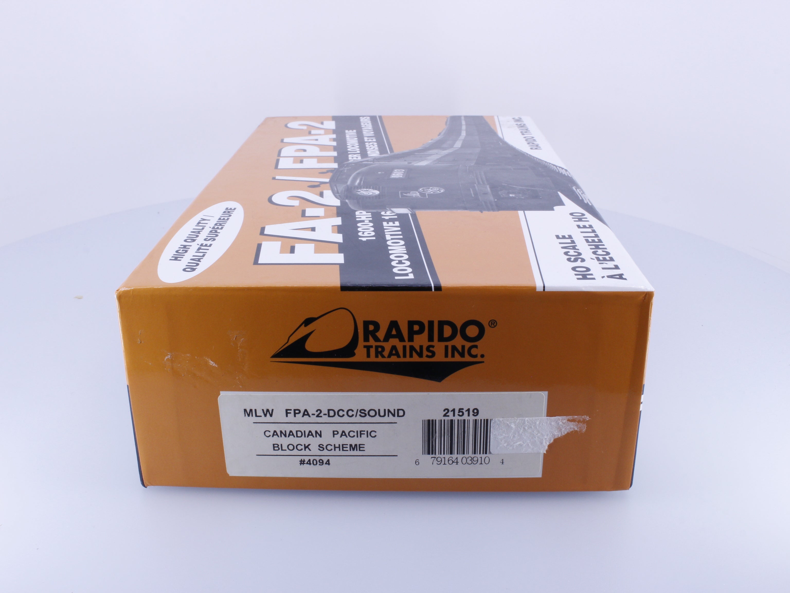 Rapido 21519 HO MLW FPA-2 Diesel Locomotive Block Scheme Canadian Pacific (CP) 4094 DCC & Sound