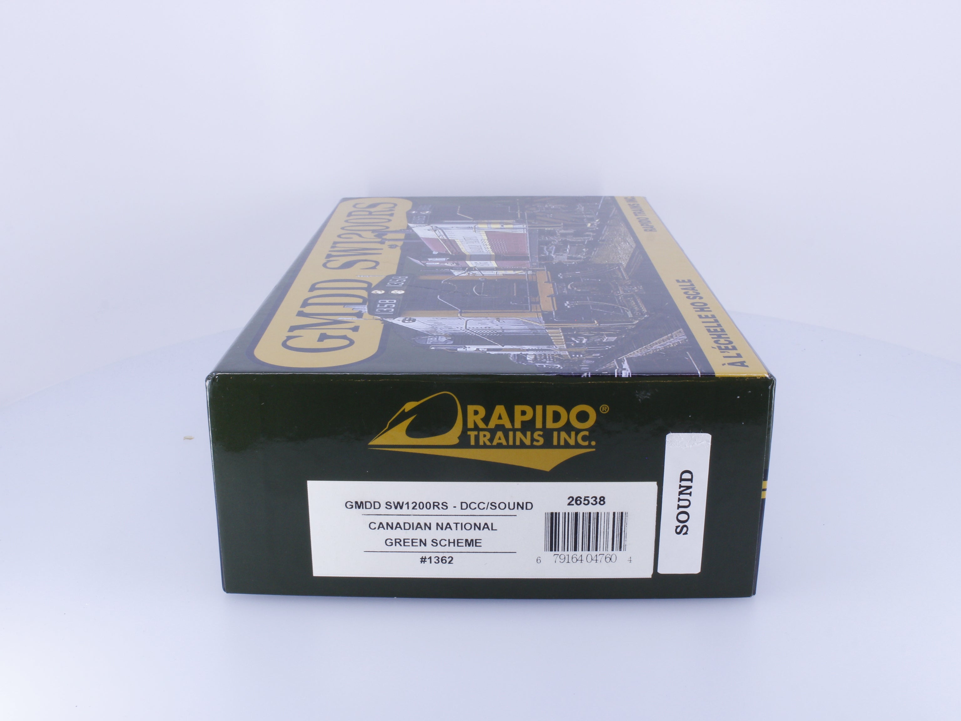 Rapido 26538 HO GMDD SW1200RS Diesel Locomotive Green Scheme Canadian National (CN) 1362 DCC & Sound