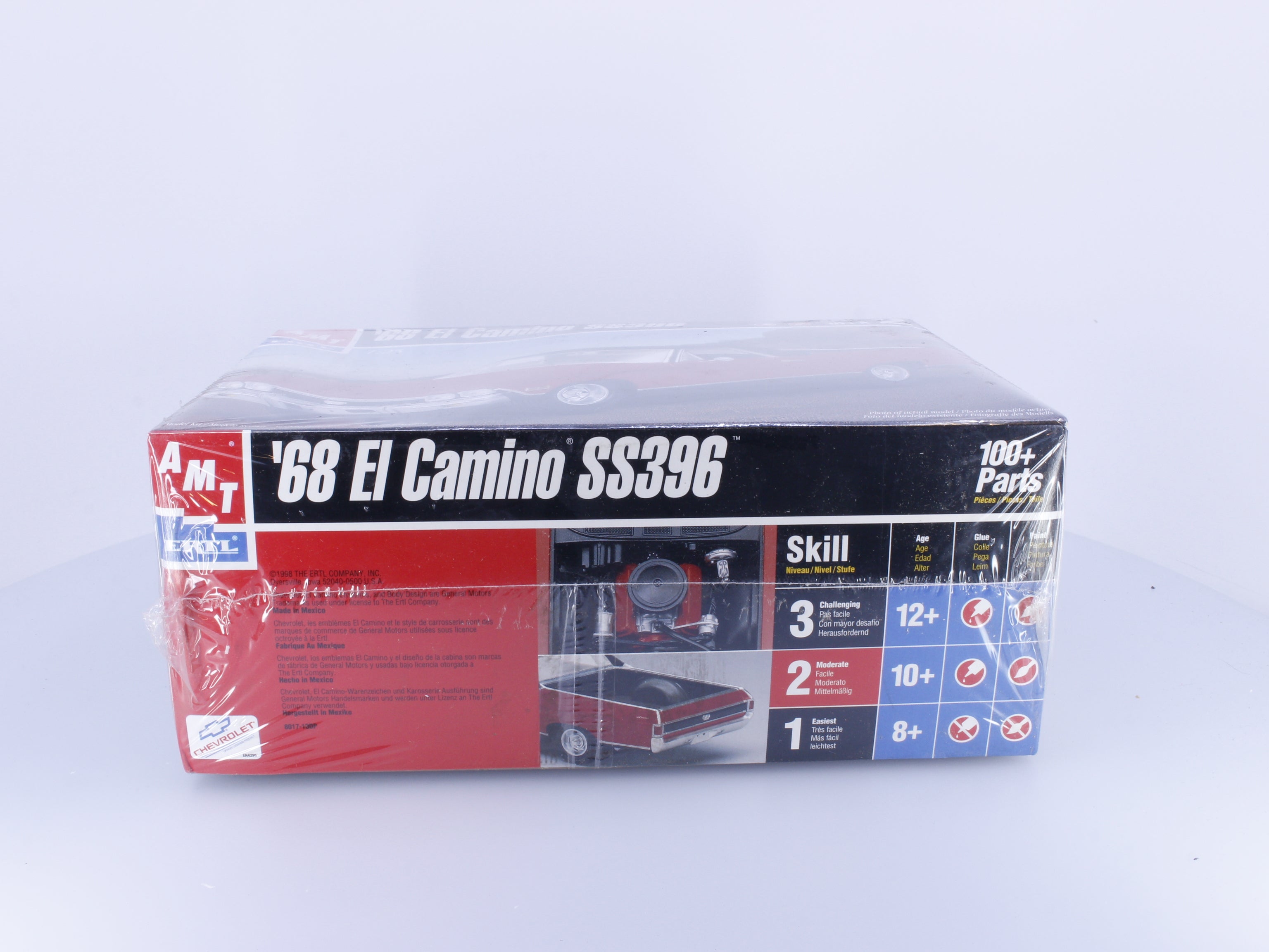 AMT 8017 G 1968 Chevrolet El Camino SS396 Plastic Model Kit 1/25