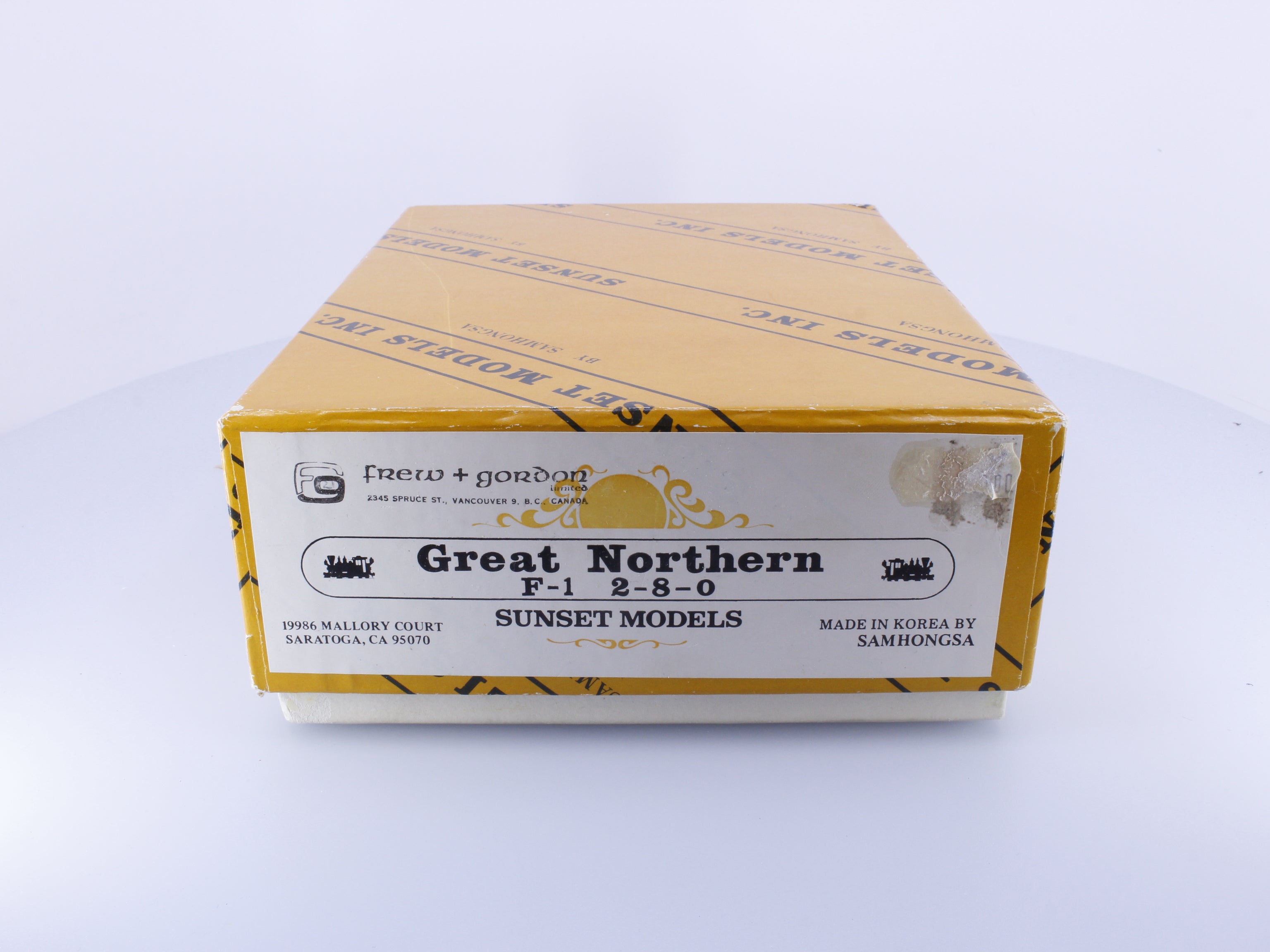 Sunset Models F1280 HO Brass F-1 2-8-0 Steam Locomotive #2 Great Northern (GN) Analog DC