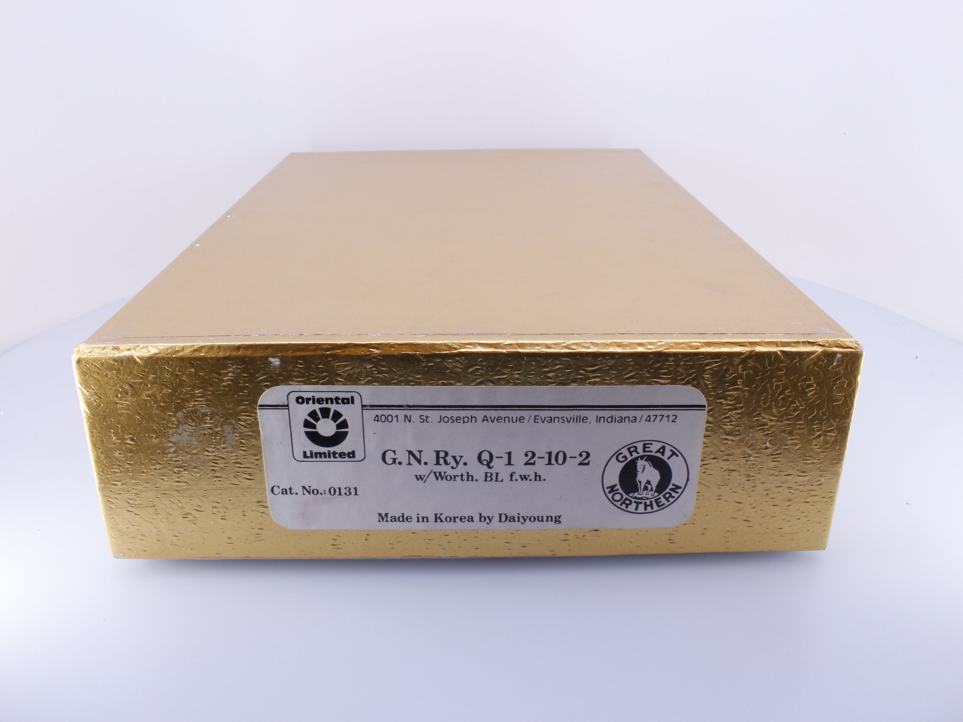 Oriental Limited 0131 HO Brass Q-1 2-10-2 with Worth BL F.W.H Steam Locomotive Great Northern (GN) Analog DC