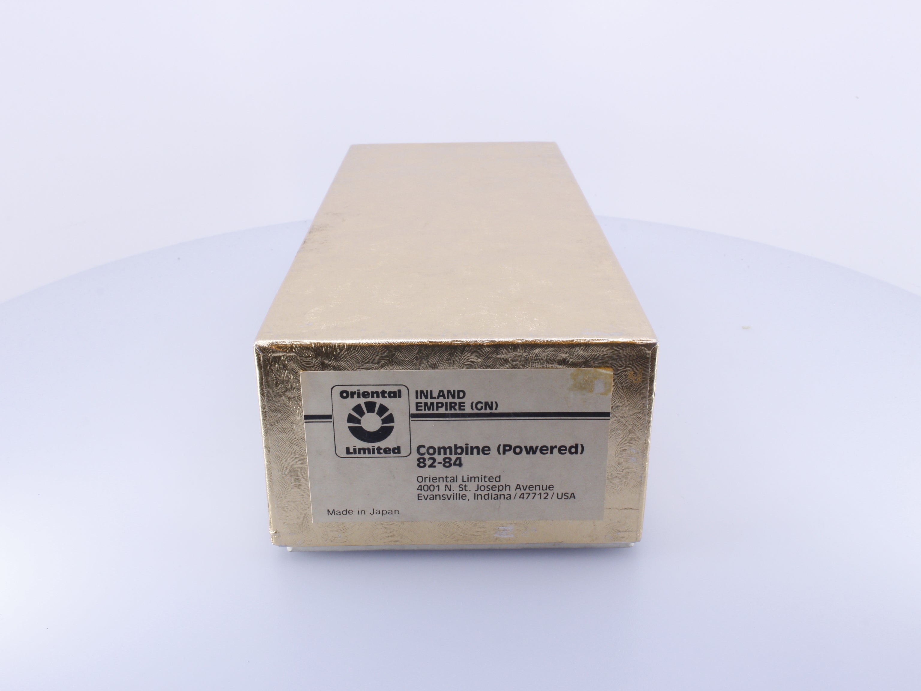 Oriental Limited 82-84 HO Brass Inland Empire Combine (Powered) 82-84 Great Northern (GN) Analog DC