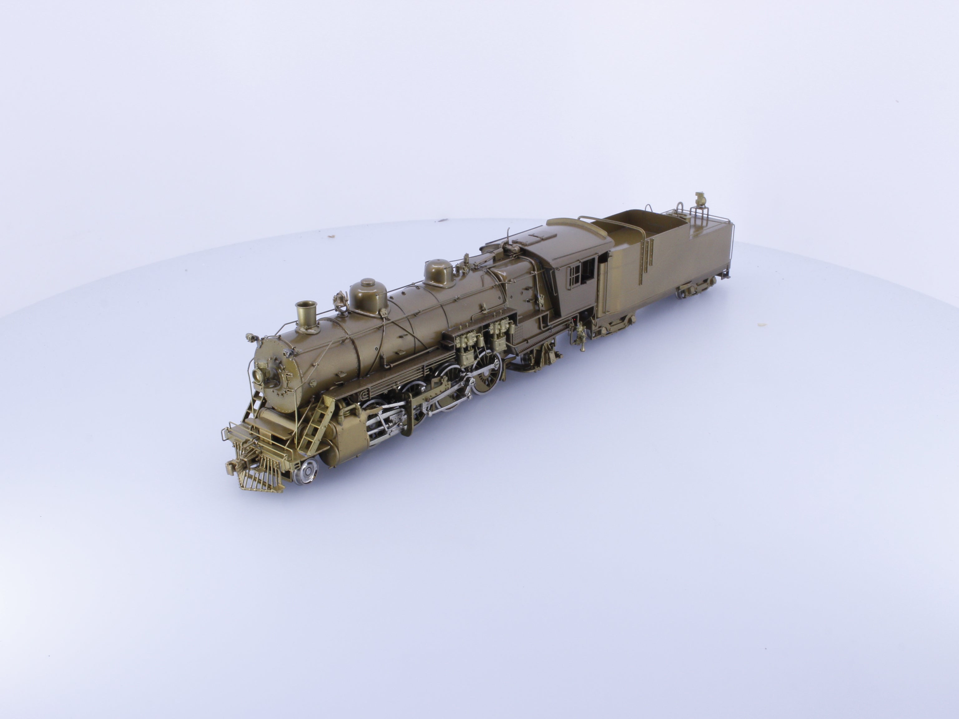 Pacific Fast Mail 01282 HO Brass 0-1 Class 2-8-2 3100 Series w Rectangular Tender Steam Locomotive #1 Great Northern (GN) Analog DC