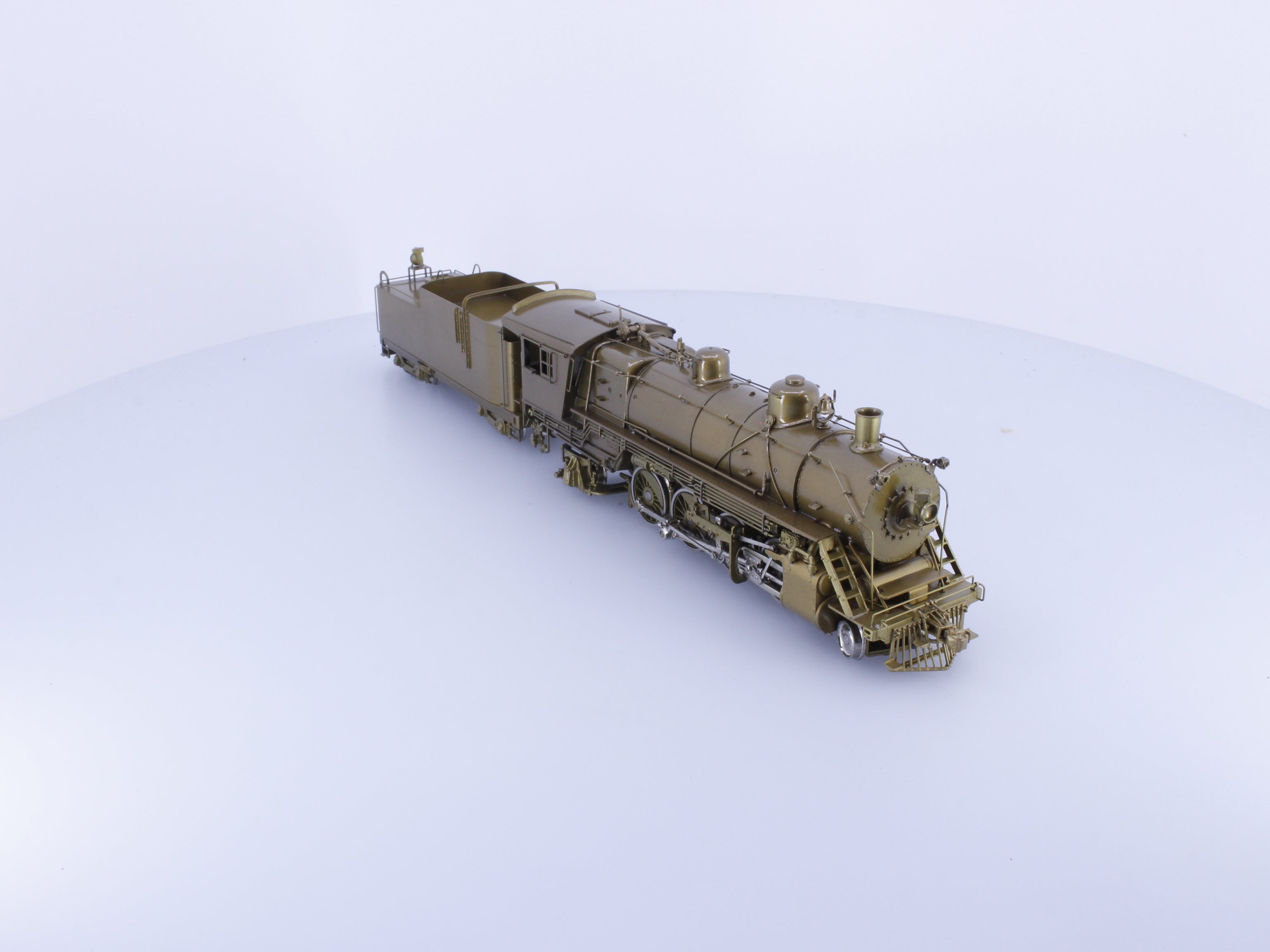 Pacific Fast Mail 01282 HO Brass 0-1 Class 2-8-2 3100 Series w Rectangular Tender Steam Locomotive #1 Great Northern (GN) Analog DC