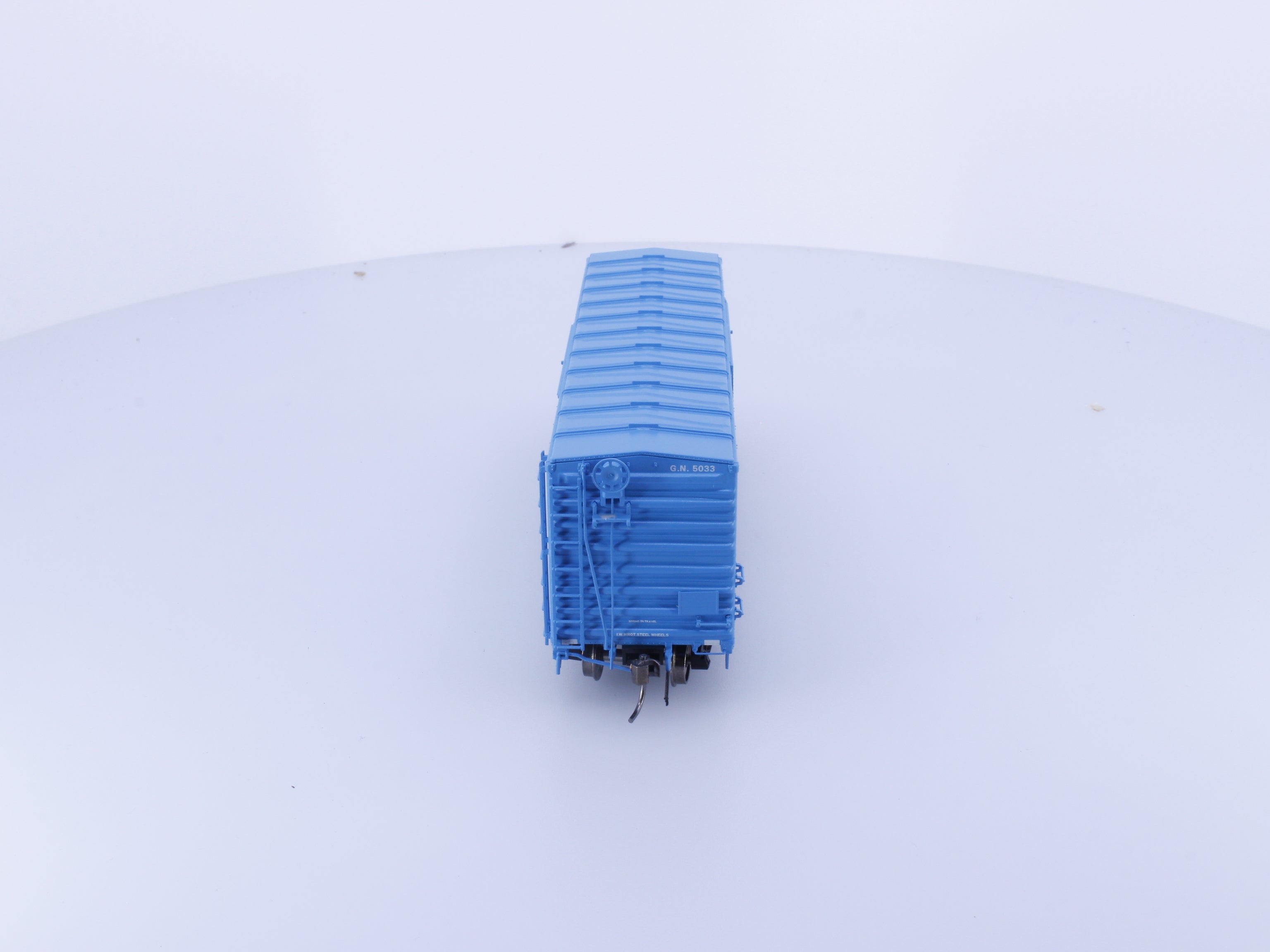 Rapido 155007A HO 40' Box Car With Late IDNE Big Sky Blue Great Northern (GN) 5033