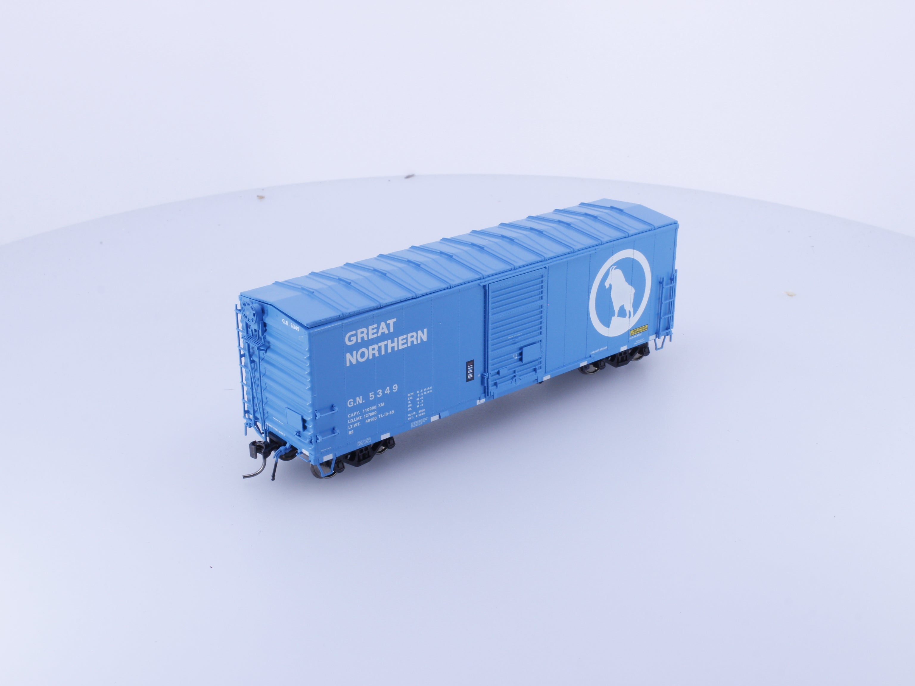 Rapido 5349 HO 40' Box Car With Late IDNE Big Sky Blue Great Northern (GN) 5349