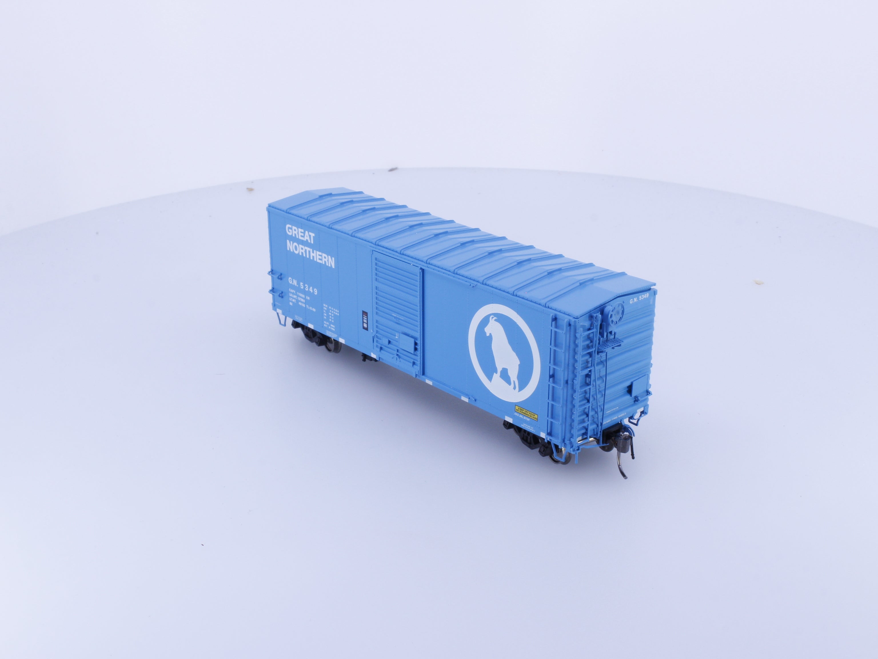 Rapido 5349 HO 40' Box Car With Late IDNE Big Sky Blue Great Northern (GN) 5349