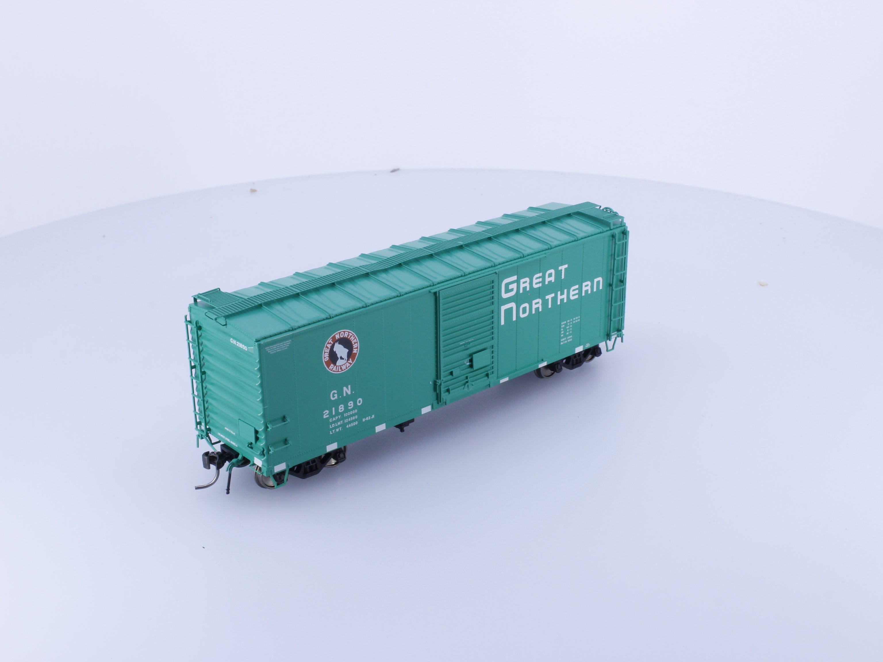 Rapido 155003A HO 40' Box Car With Early IDNE Glacier Green Great Northern (GN) 21890