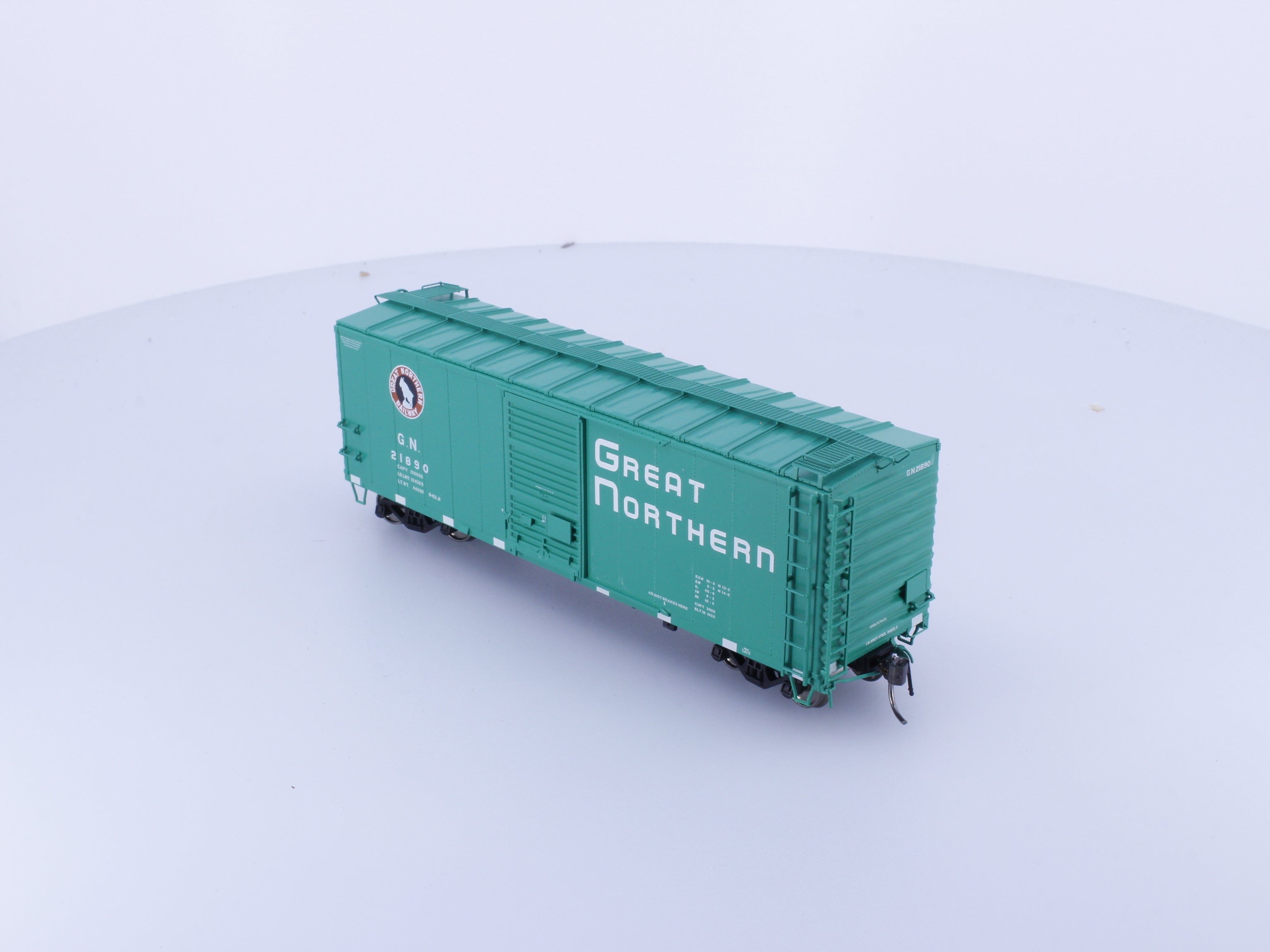 Rapido 155003A HO 40' Box Car With Early IDNE Glacier Green Great Northern (GN) 21890