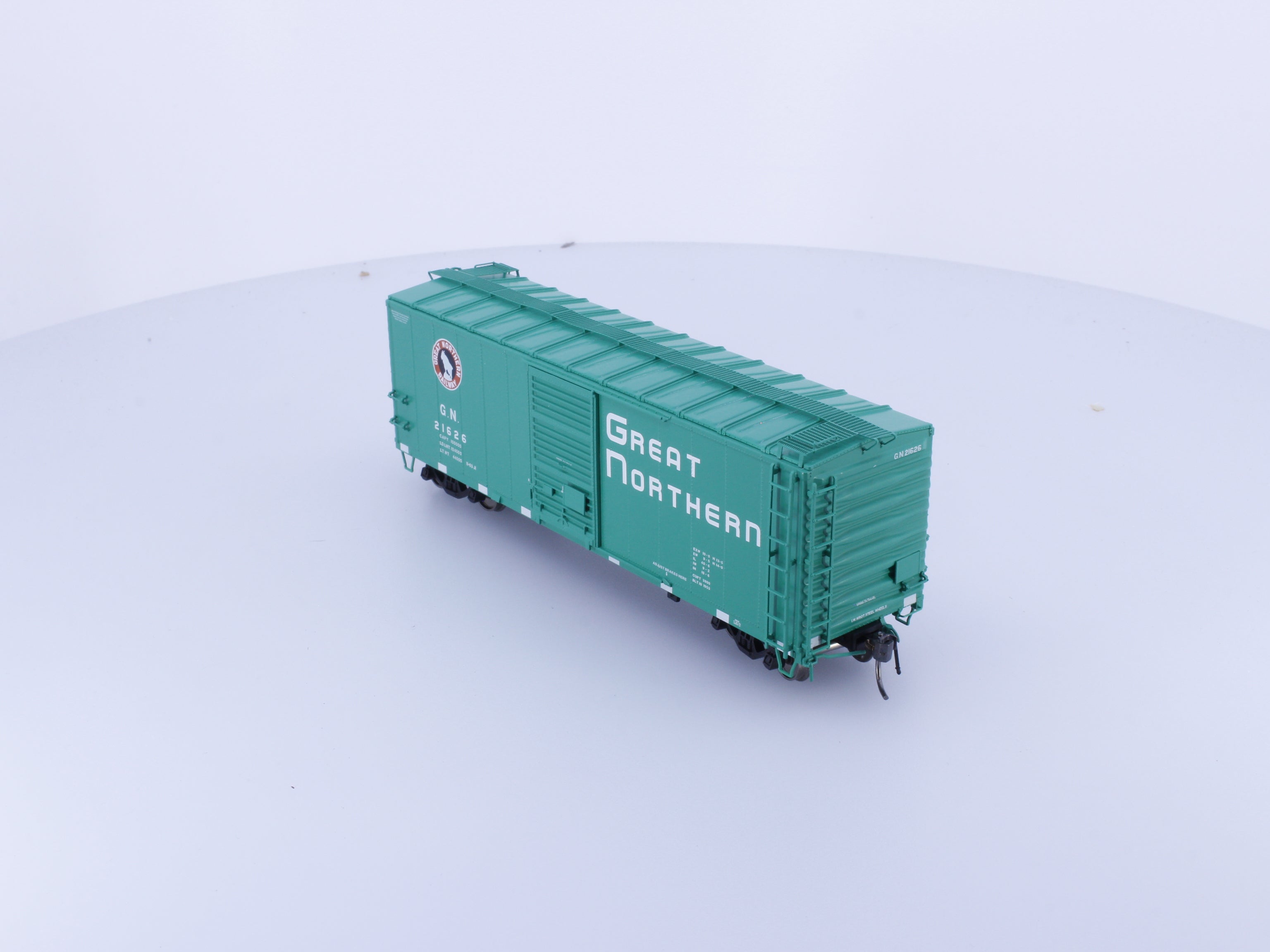 Rapido 155003A HO 40' Box Car With Early IDNE Glacier Green Great Northern (GN) 21626