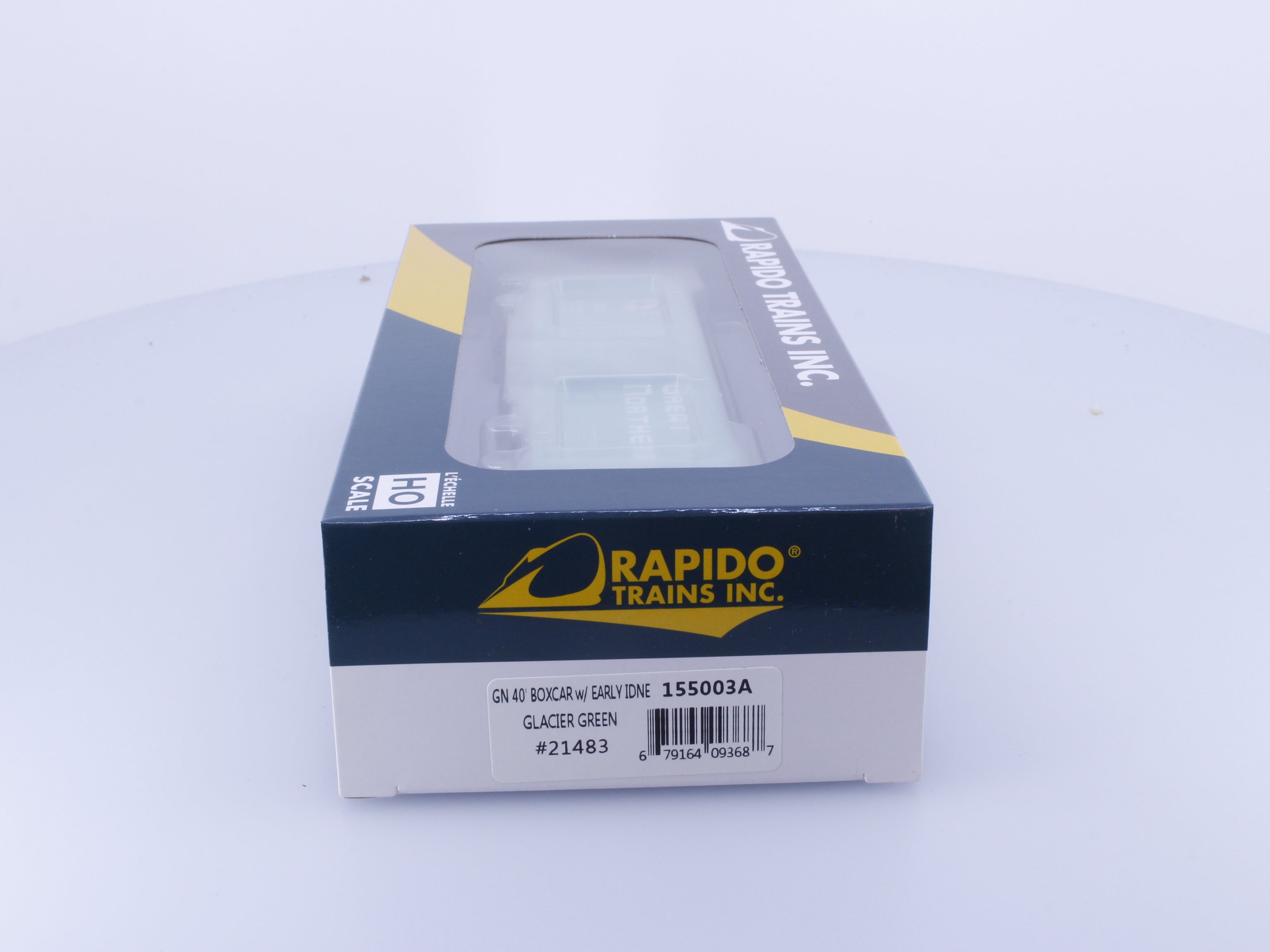 Rapido 155003A HO 40' Box Car With Early IDNE Glacier Green Great Northern (GN) 21483
