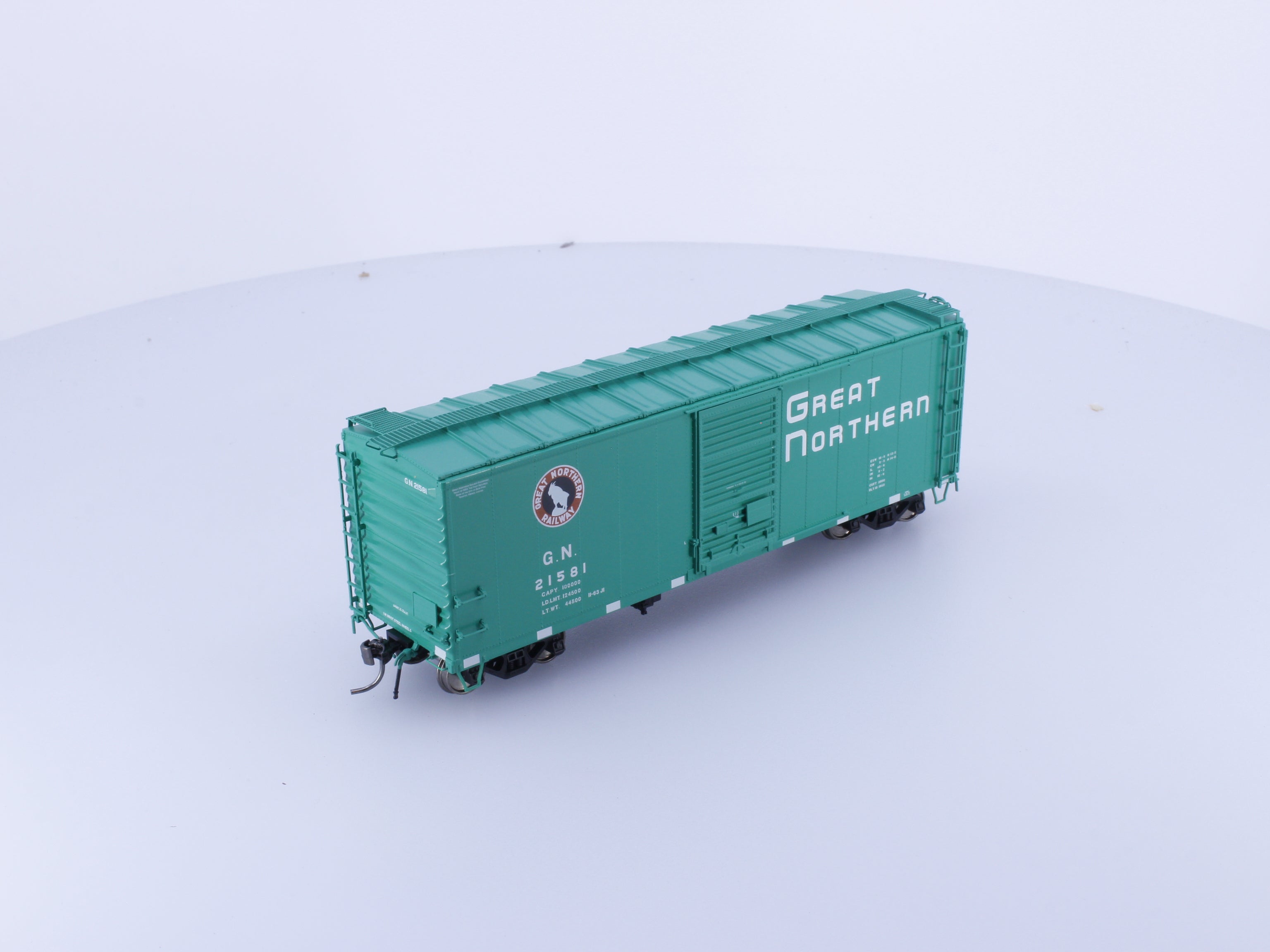 Rapido 155003A HO 40' Box Car With Early IDNE Glacier Green Great Northern (GN) 21581