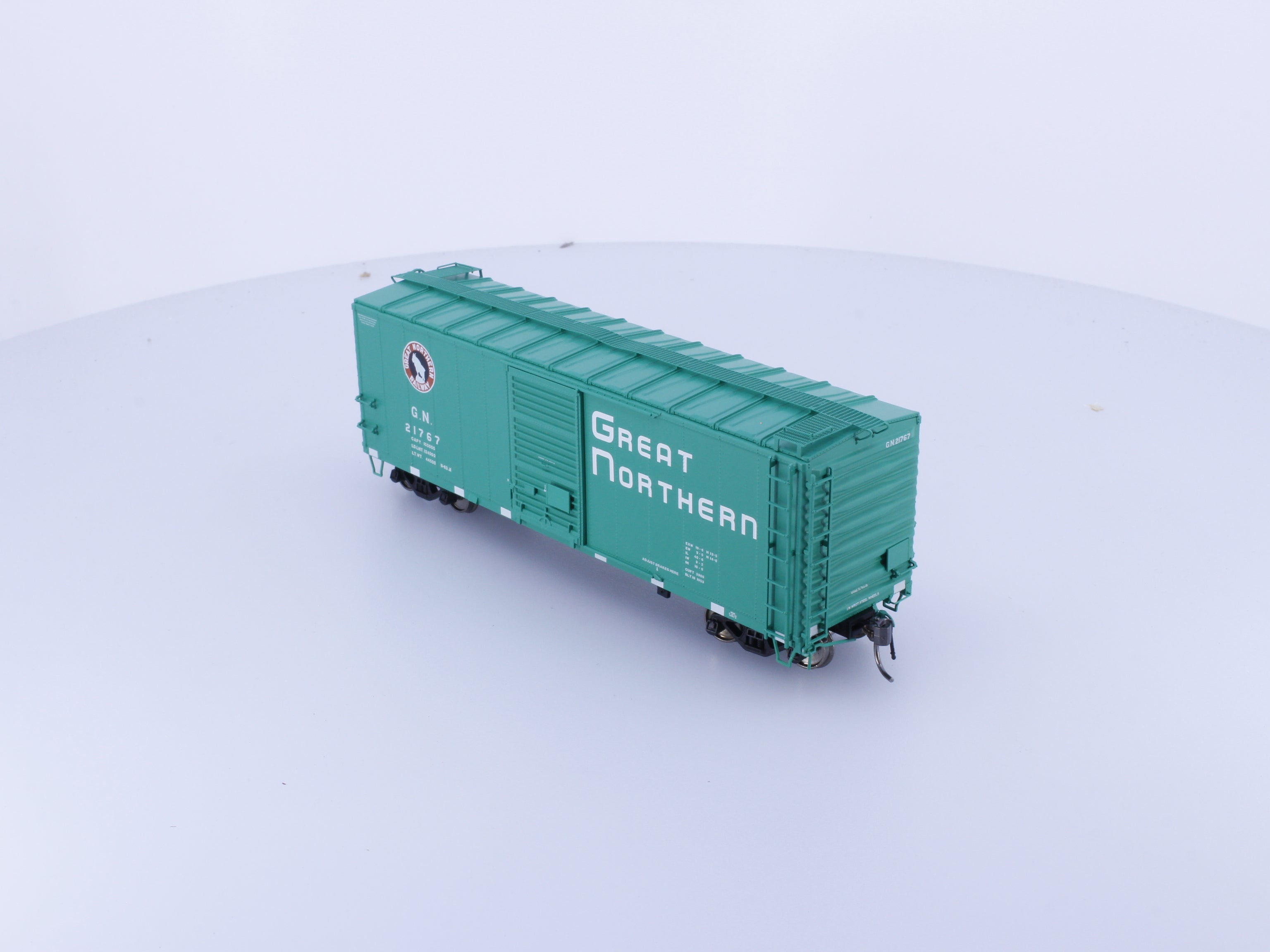 Rapido 155003A HO 40' Box Car With Early IDNE Glacier Green Great Northern (GN) 21767