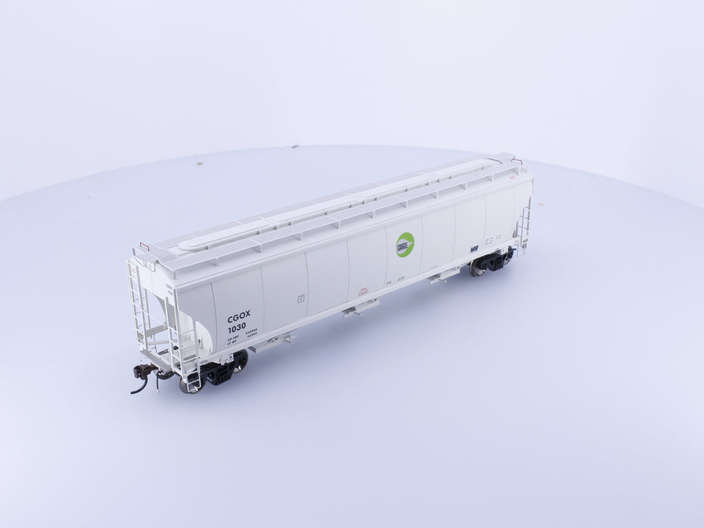 Athearn ATHG89992 HO Genesis Trinity 3 Bay Covered Hopper Cargill CGOX 1030