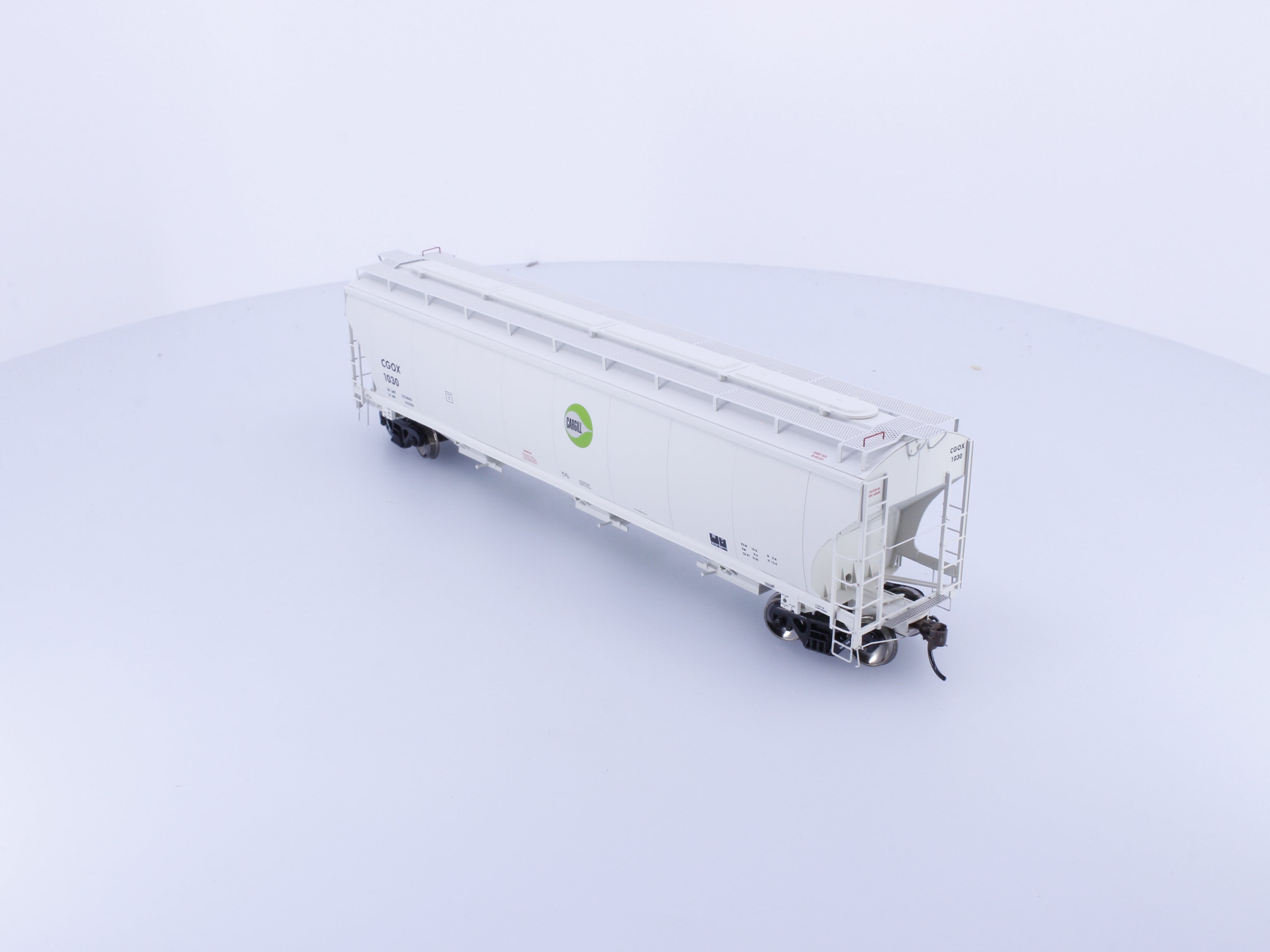Athearn ATHG89992 HO Genesis Trinity 3 Bay Covered Hopper Cargill CGOX 1030