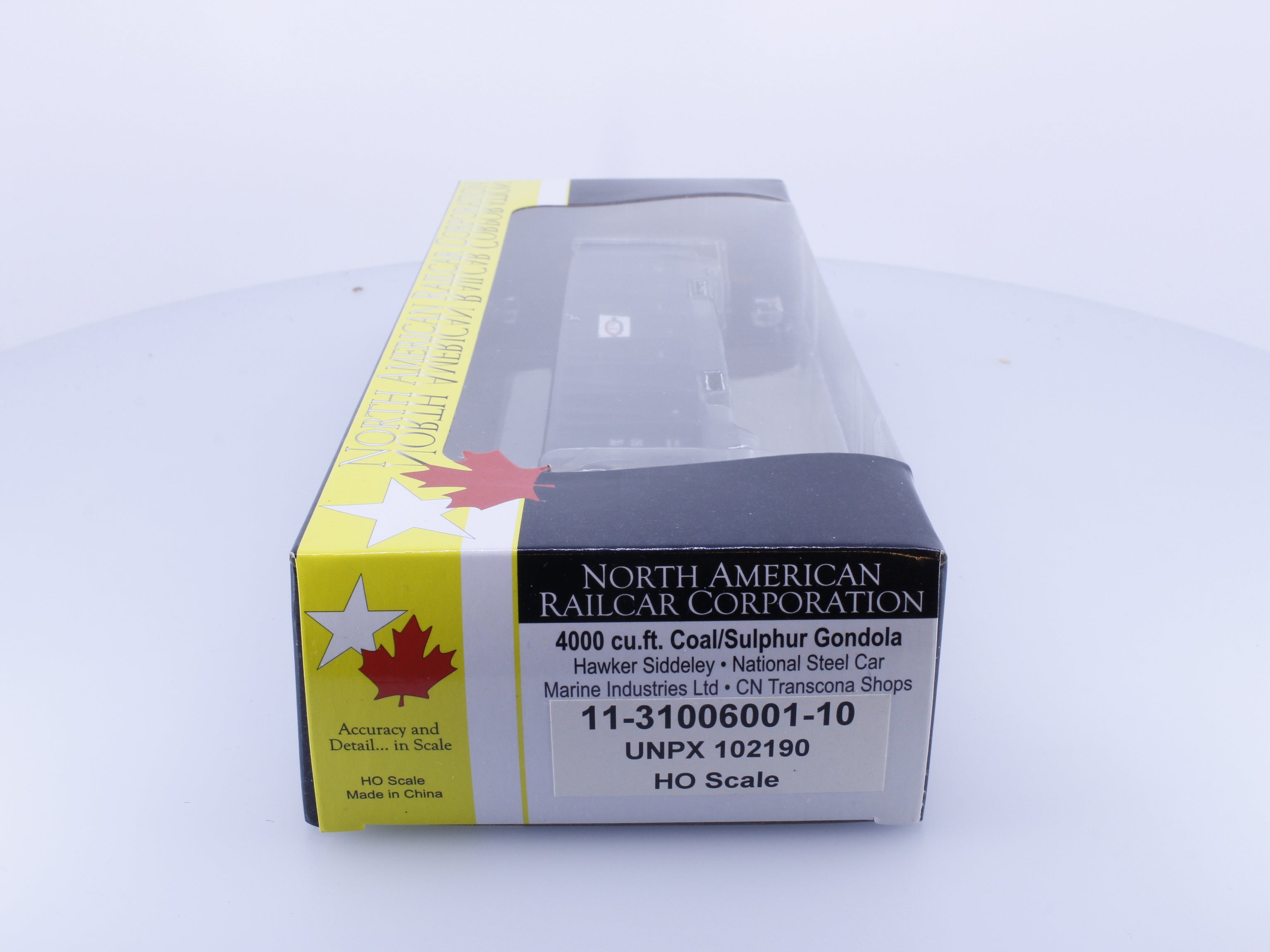 North American Railcar Corporation 11-31006001-10 HO 4000 cu.ft Coal/Sulphur Gondola UNPX Procor Leasing (PROX) 102190