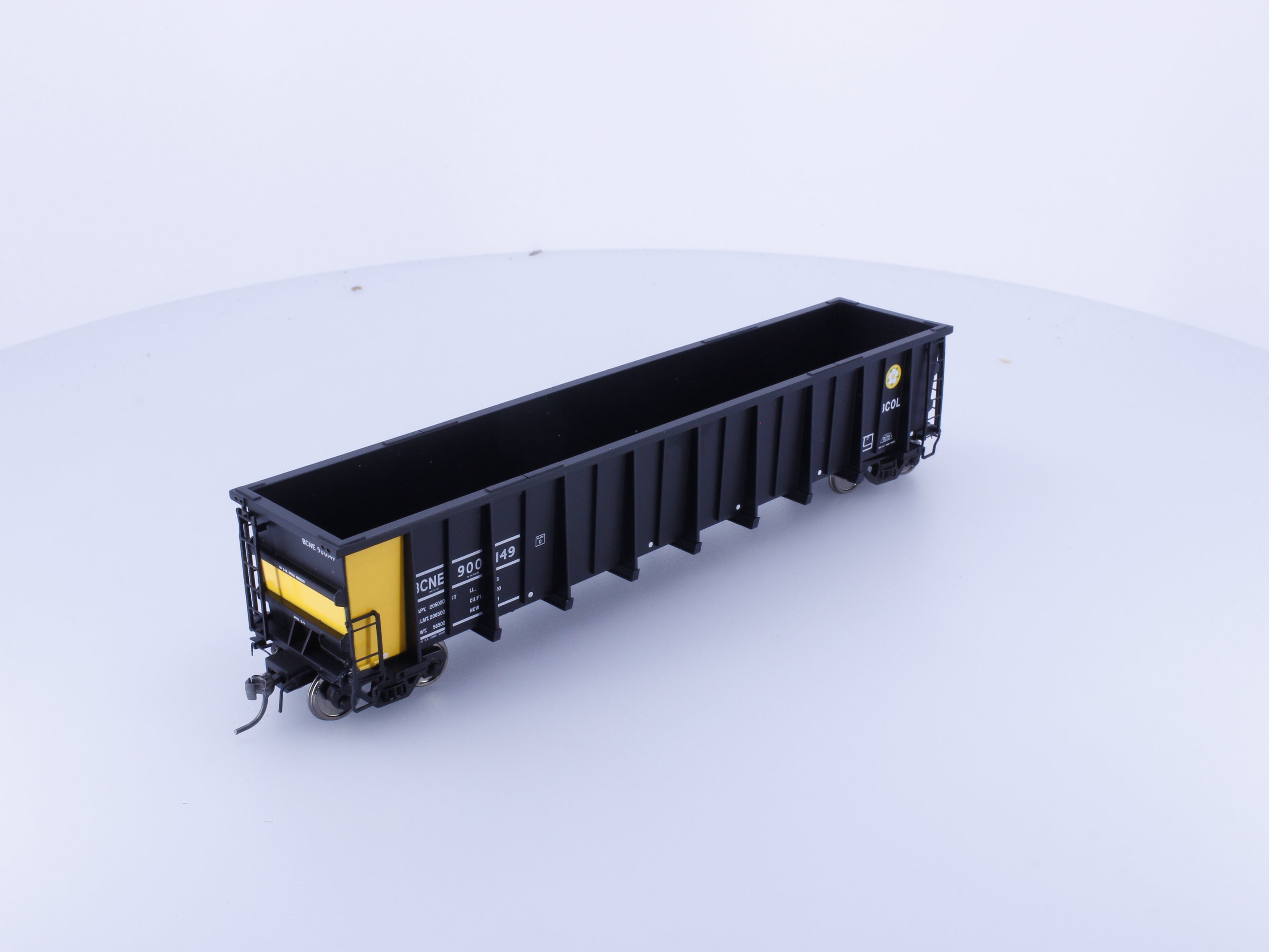 North American Railcar Corporation 11-31003001-02 HO 4000 cu.ft Coal/Sulphur Gondola BCNE BC Rail (BCOL) 900149