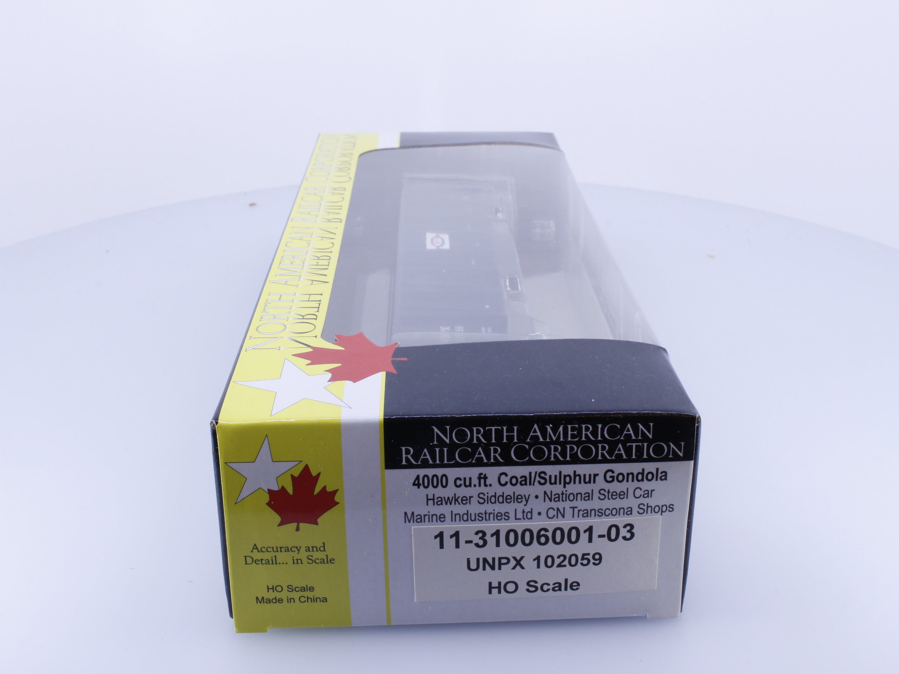 North American Railcar Corporation 11-31006001-03 HO 4000 cu.ft Coal/Sulphur Gondola UNPX Procor Leasing (PROX) 102059