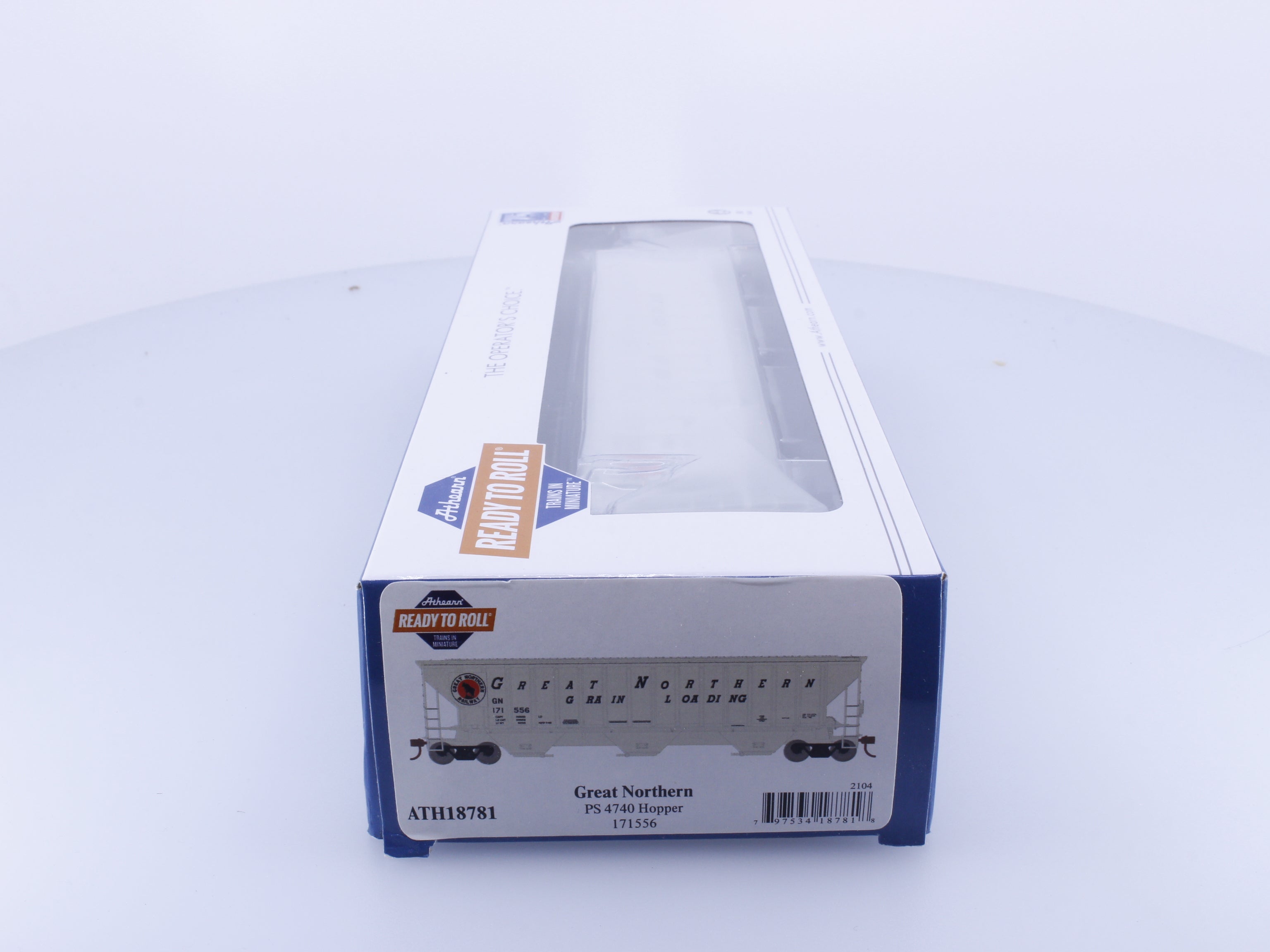 Athearn ATH18781 HO PS 4740 3 Bay Covered Hopper Great Northern (GN) 171556