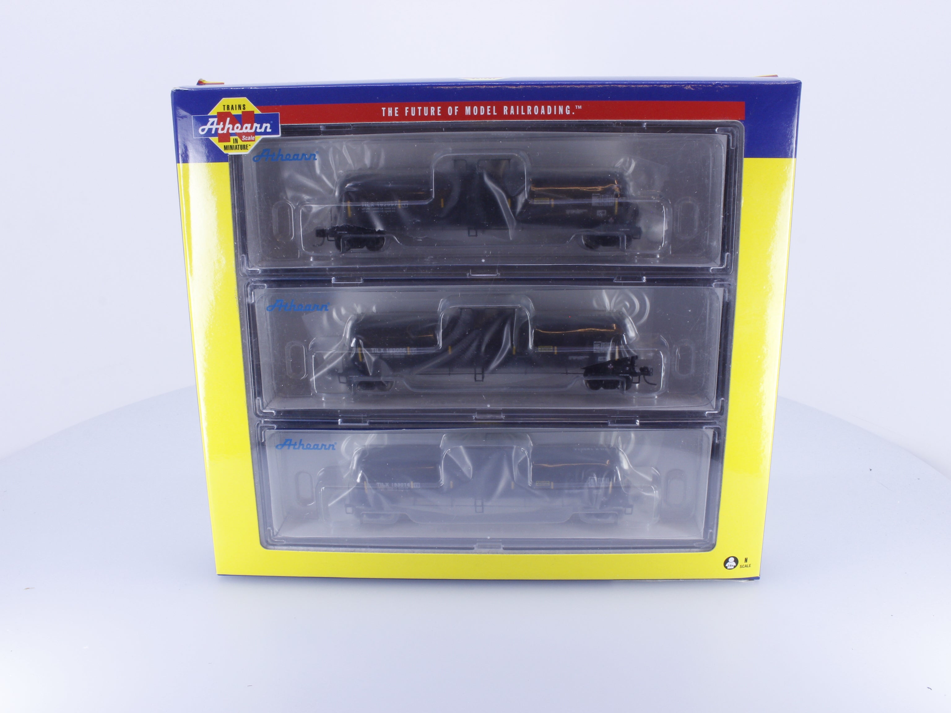 Athearn ATH16522 N 30k Gallon Ethanol Tank Car 3 Pack TILX 192997, 193006, 193014