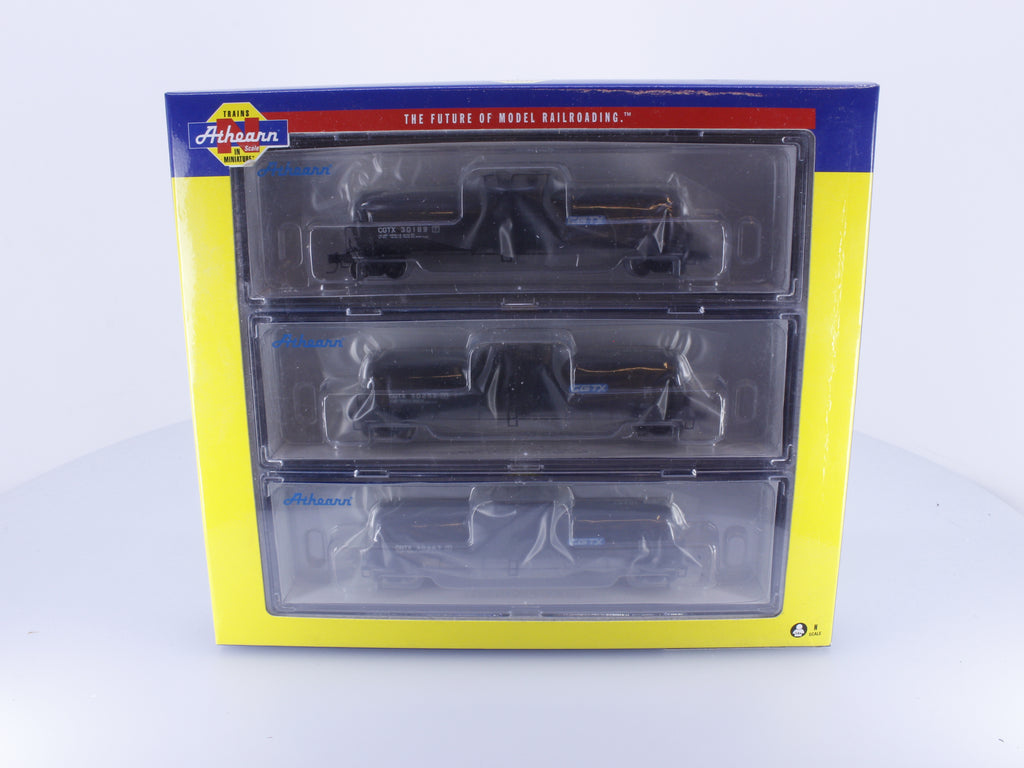 Athearn ATH16497 N 30k Gallon Ethanol Tank Car 3 Pack CGTX 30189, 30252, 30267