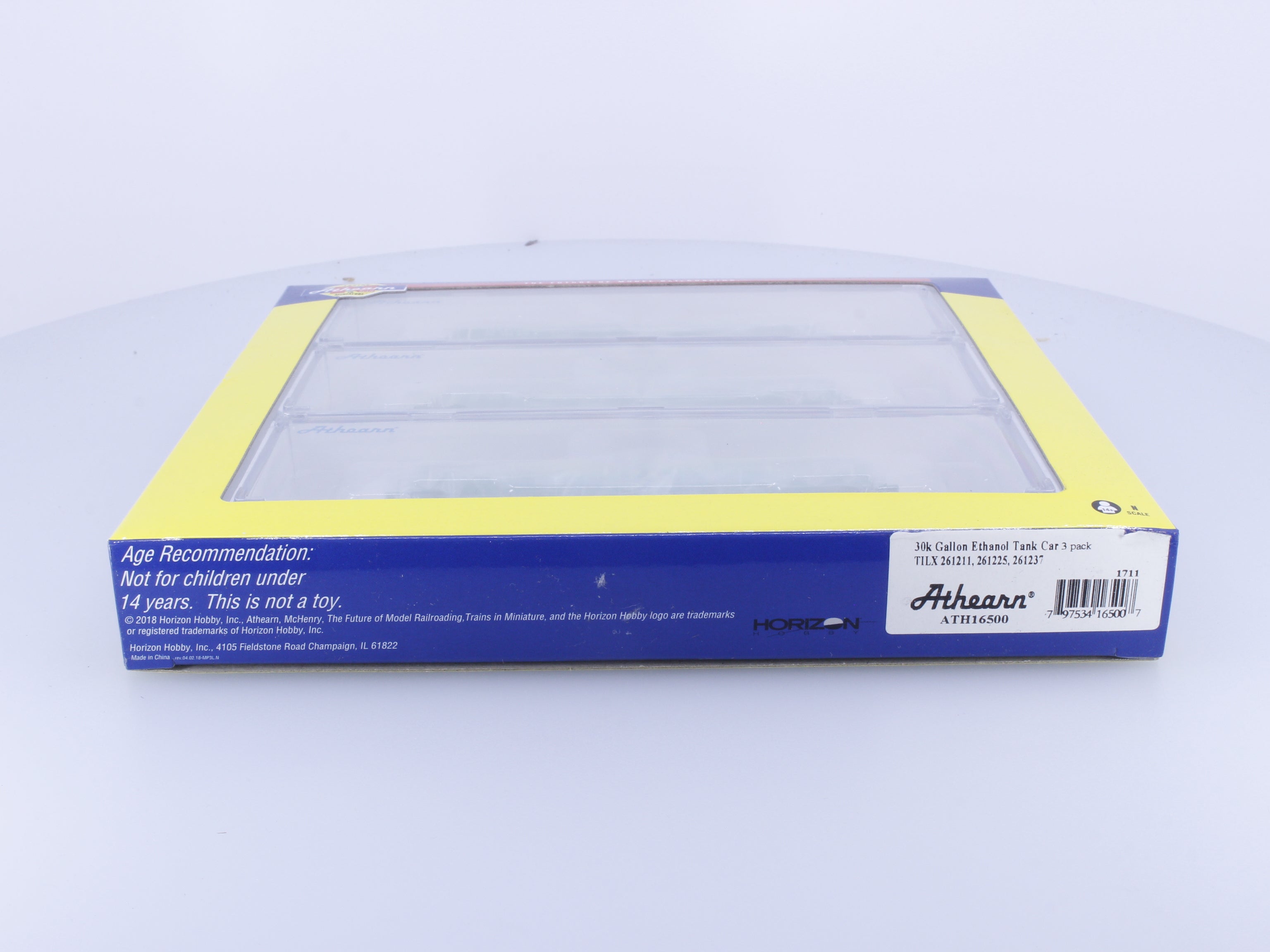Athearn ATH16500 N 30k Gallon Ethanol Tank Car 3 Pack TILX 261211, 261225, 261237