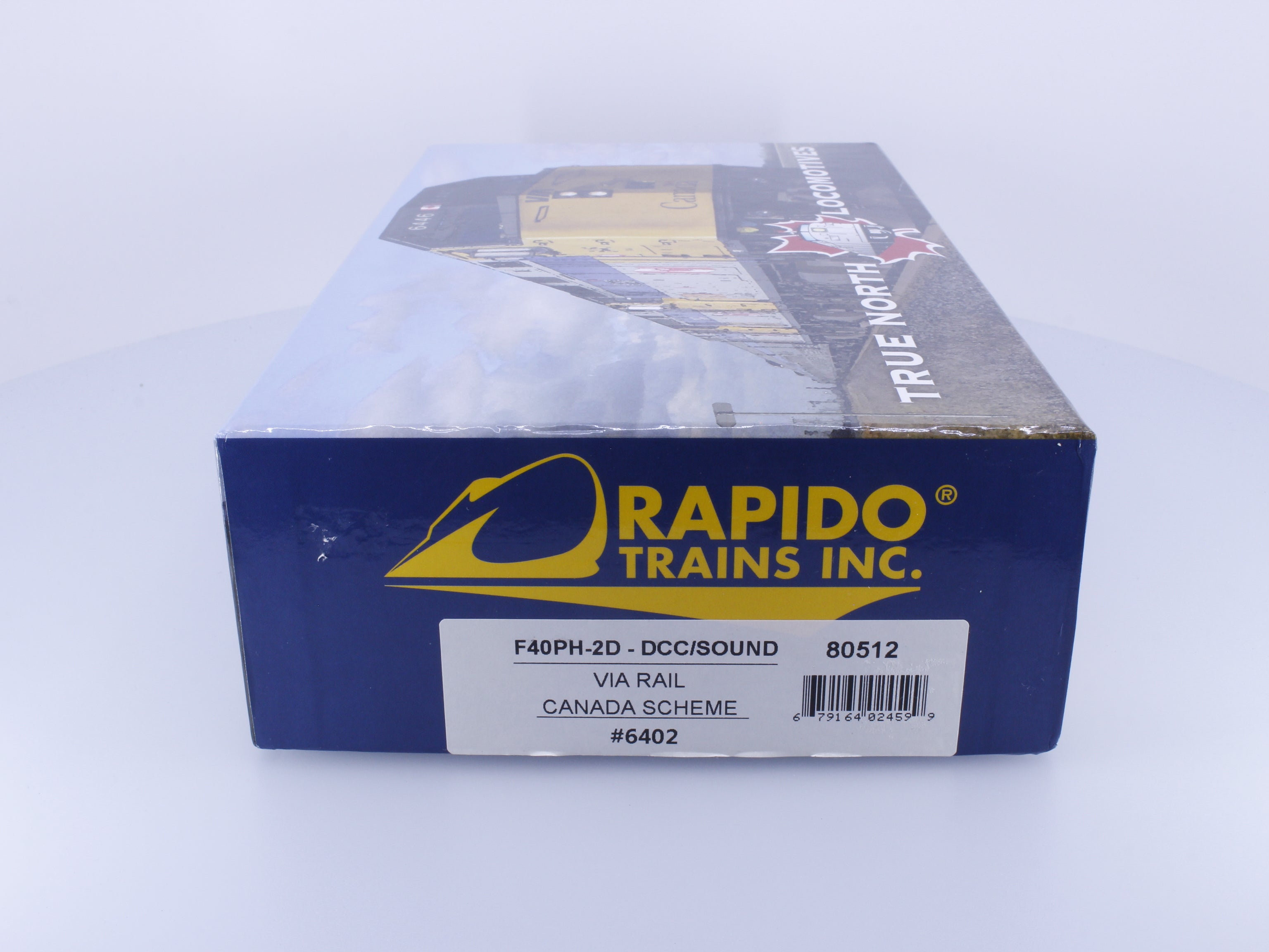 Rapido 80512 HO F40PH-2D Diesel Locomotive Canada Scheme Via Rail (VIA) 6402 DCC & Sound