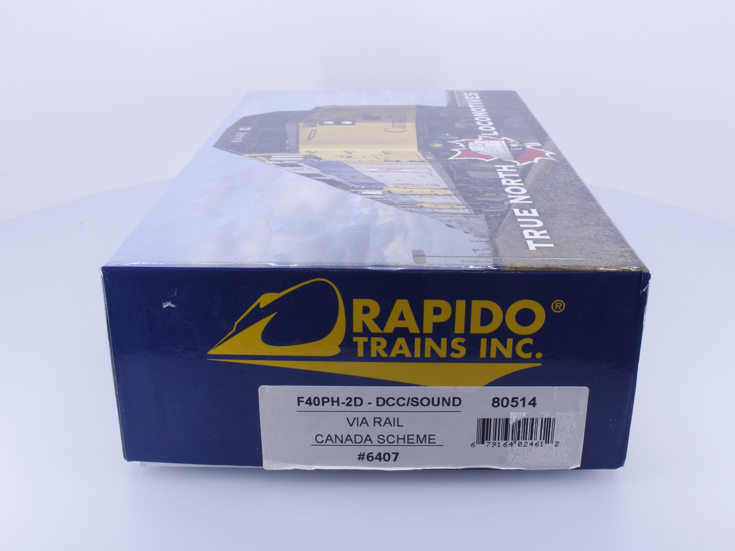 Rapido 80514 HO F40PH-2D Diesel Locomotive Canada Scheme Via Rail (VIA) 6407 DCC & Sound
