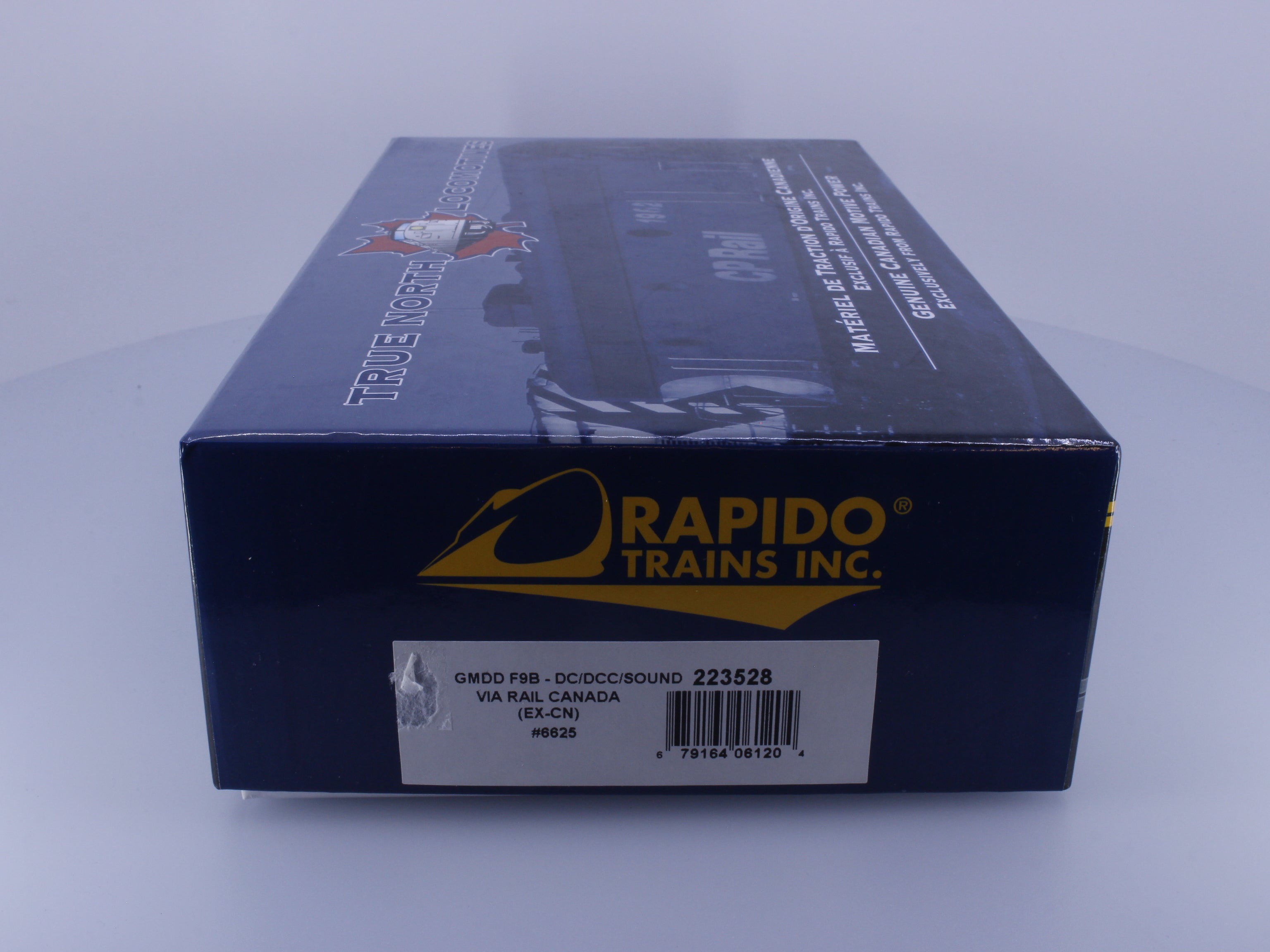 Rapido 223528 HO GMDD F9B Diesel B Unit (EX-CN) Via Rail (VIA) 6625 DCC & Sound