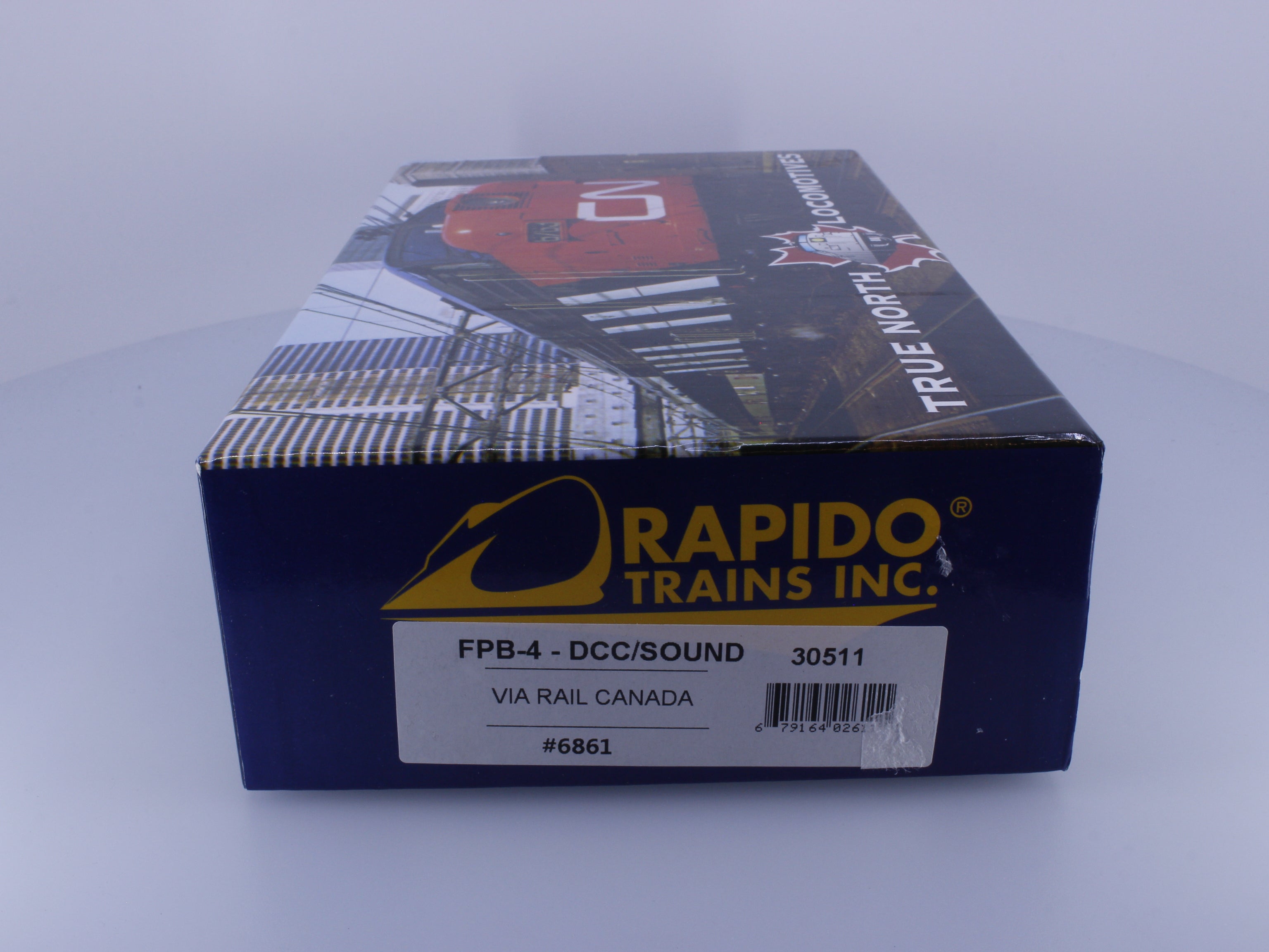 Rapido 30511 HO FPB-4 Diesel B Unit #1 Via Rail (VIA) 6861 DCC & Sound