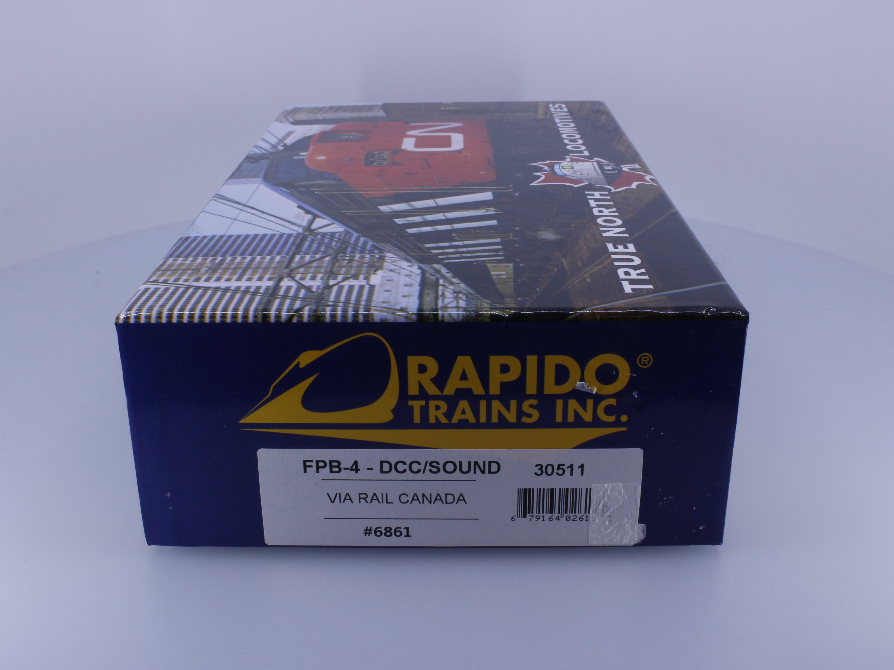 Rapido 30511 HO FPB-4 Diesel B Unit #2 Via Rail (VIA) 6861 DCC & Sound