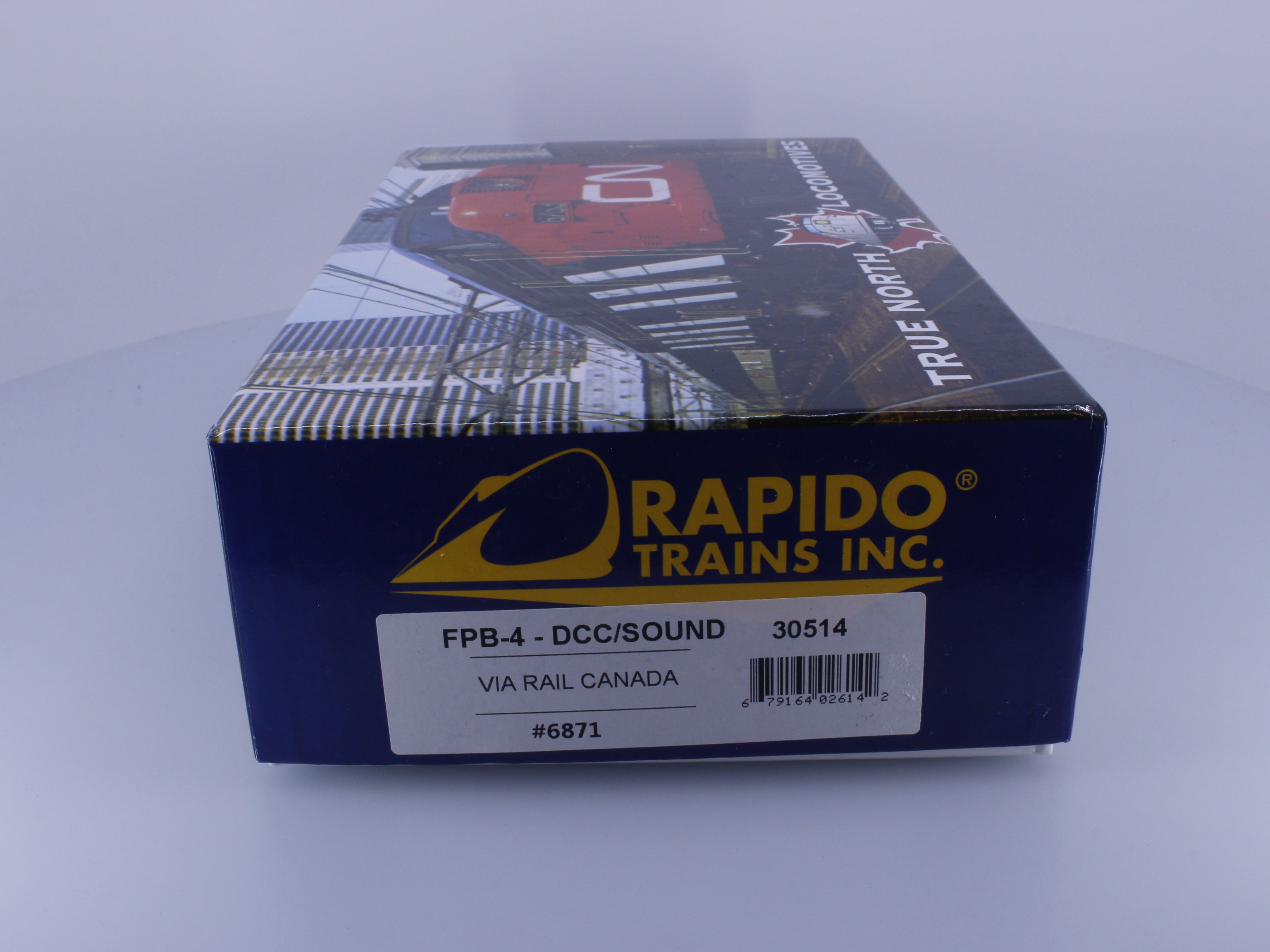 Rapido 30514 HO FPB-4 Diesel B Unit #1 Via Rail (VIA) 6871 DCC & Sound