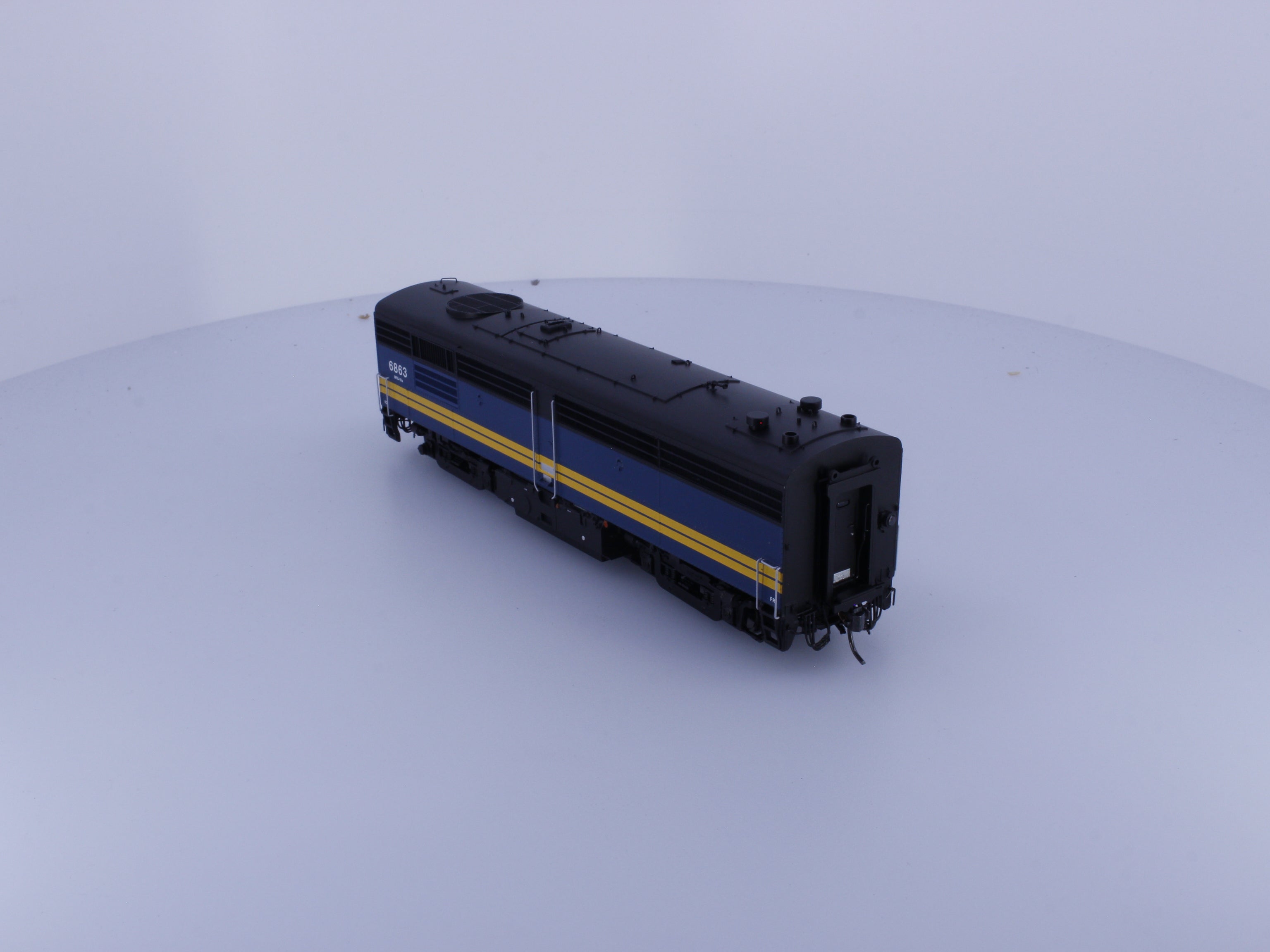 Rapido 30512 HO FPB-4 Diesel B Unit #1 Via Rail (VIA) 6863 DCC & Sound