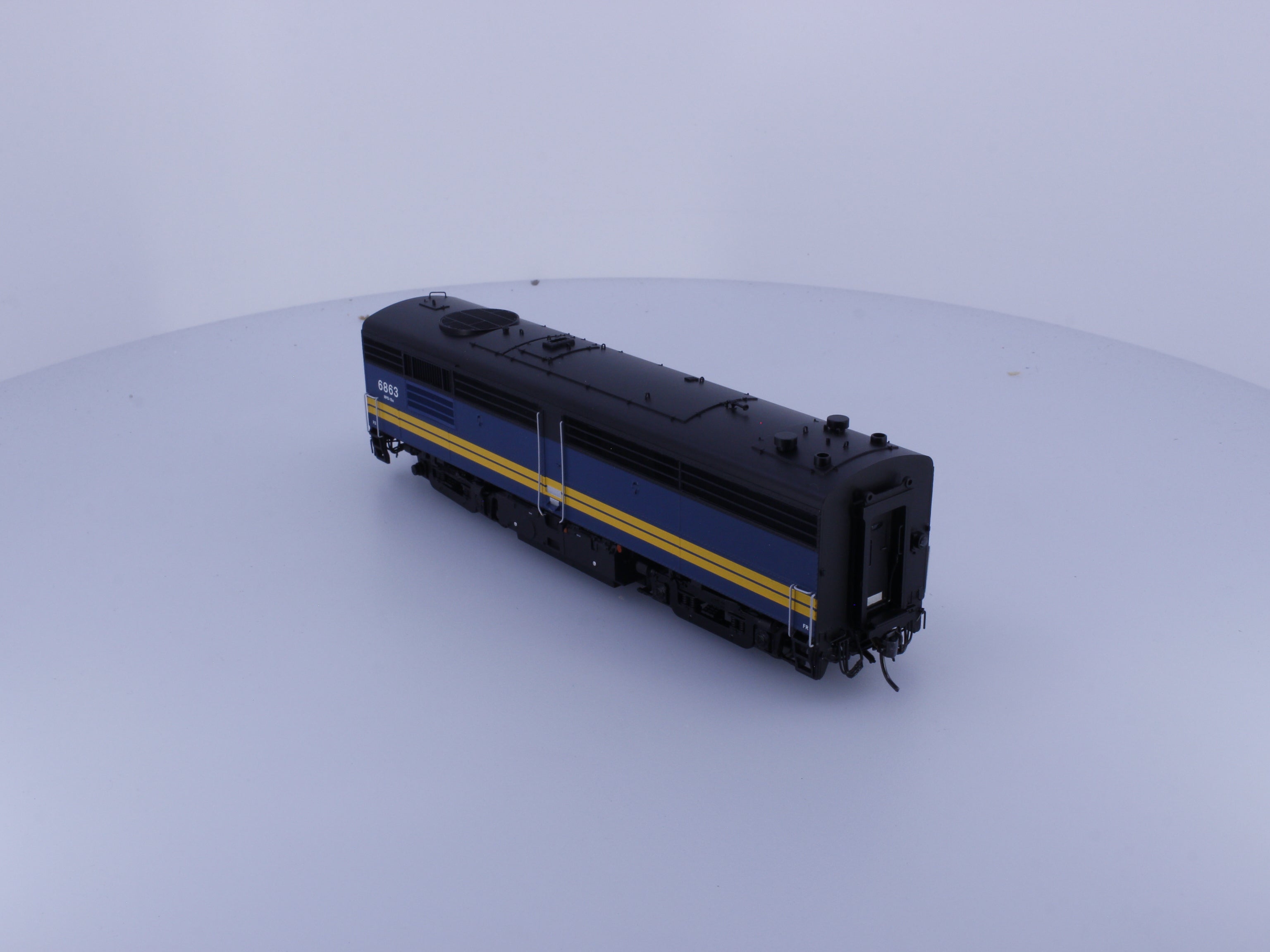 Rapido 30512 HO FPB-4 Diesel B Unit #2 Via Rail (VIA) 6863 DCC & Sound